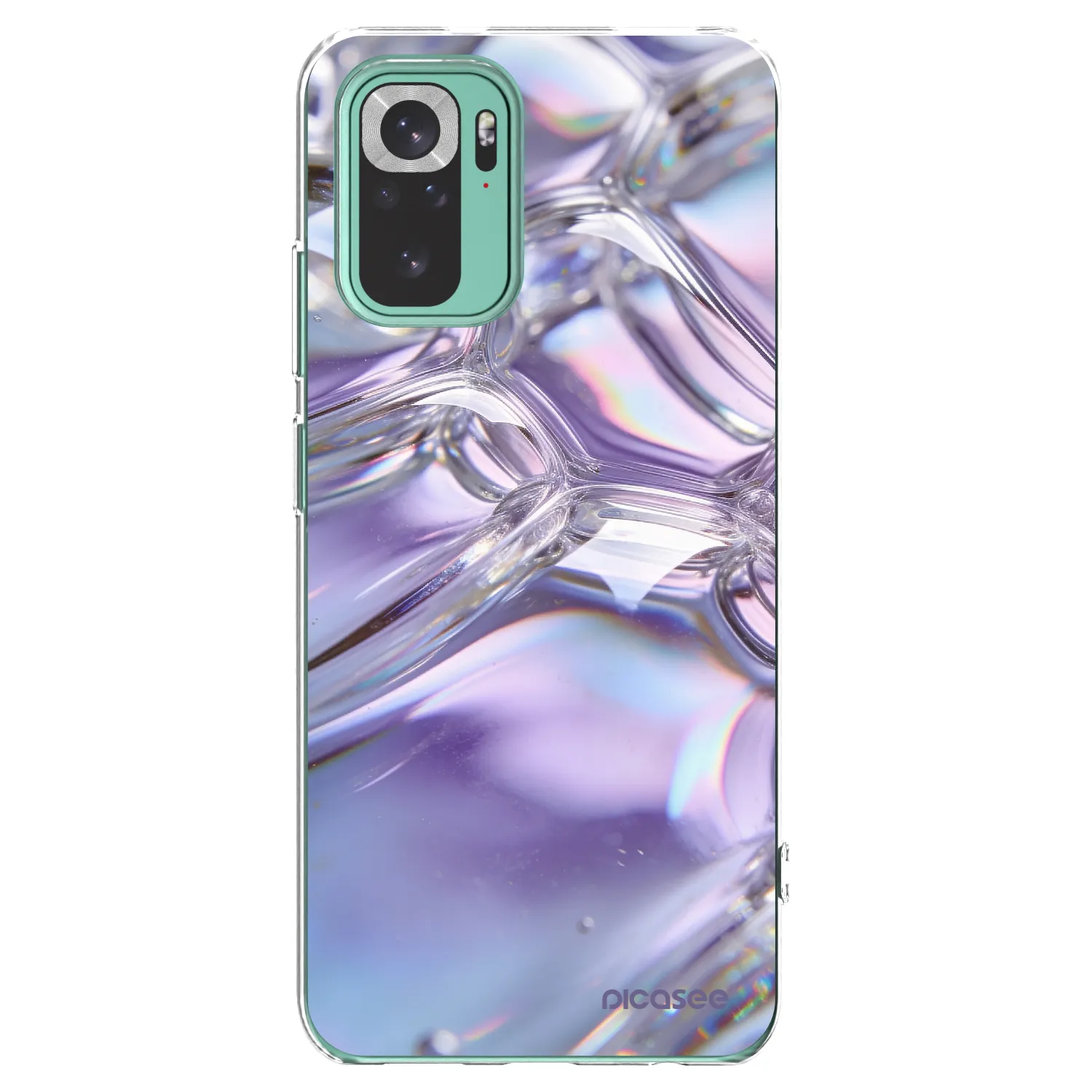Picasee διαφανής θήκη σιλικόνης Xiaomi Redmi Note 10 Pro - Iridescent bubbles
