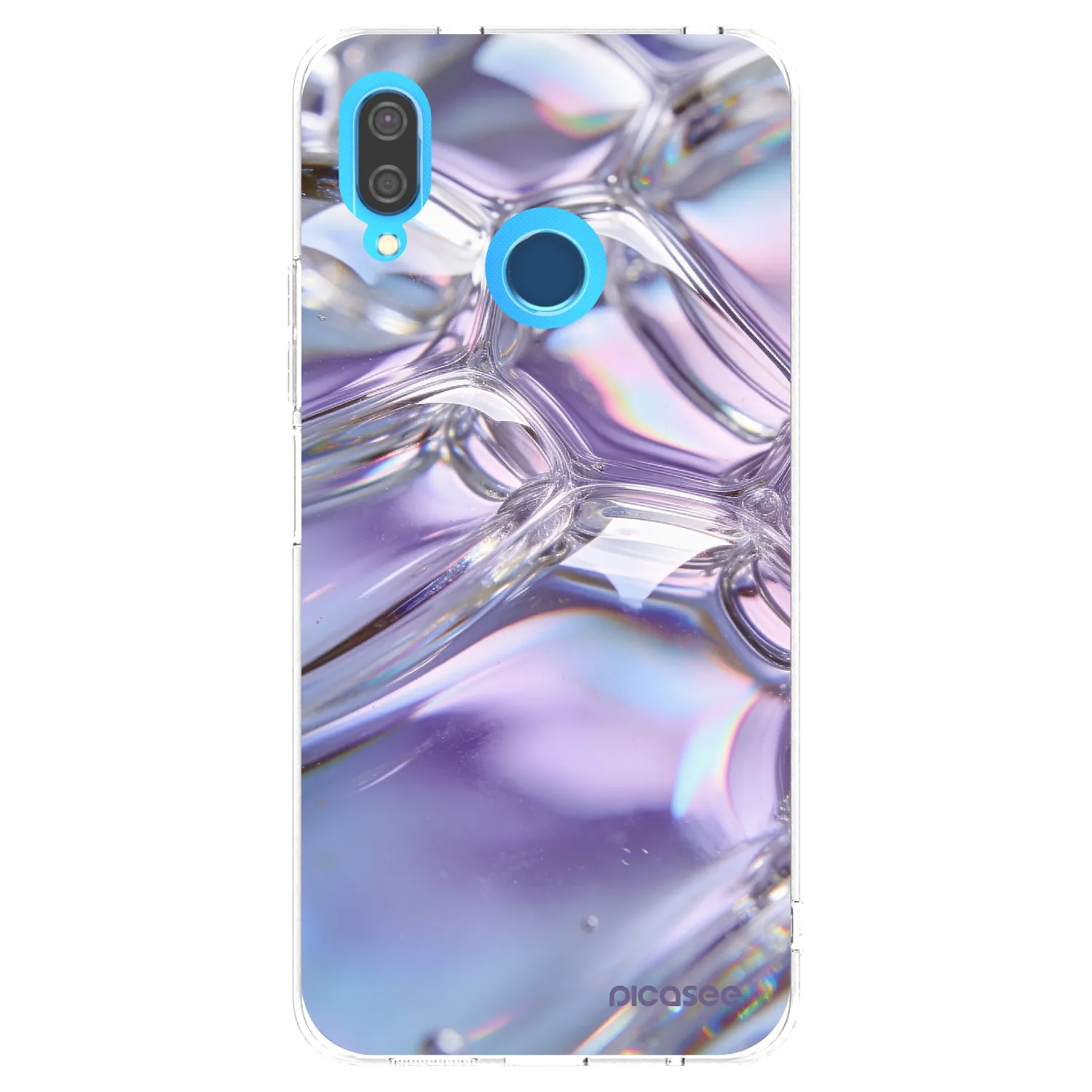 Picasee διαφανής θήκη σιλικόνης Huawei P20 Lite - Iridescent bubbles