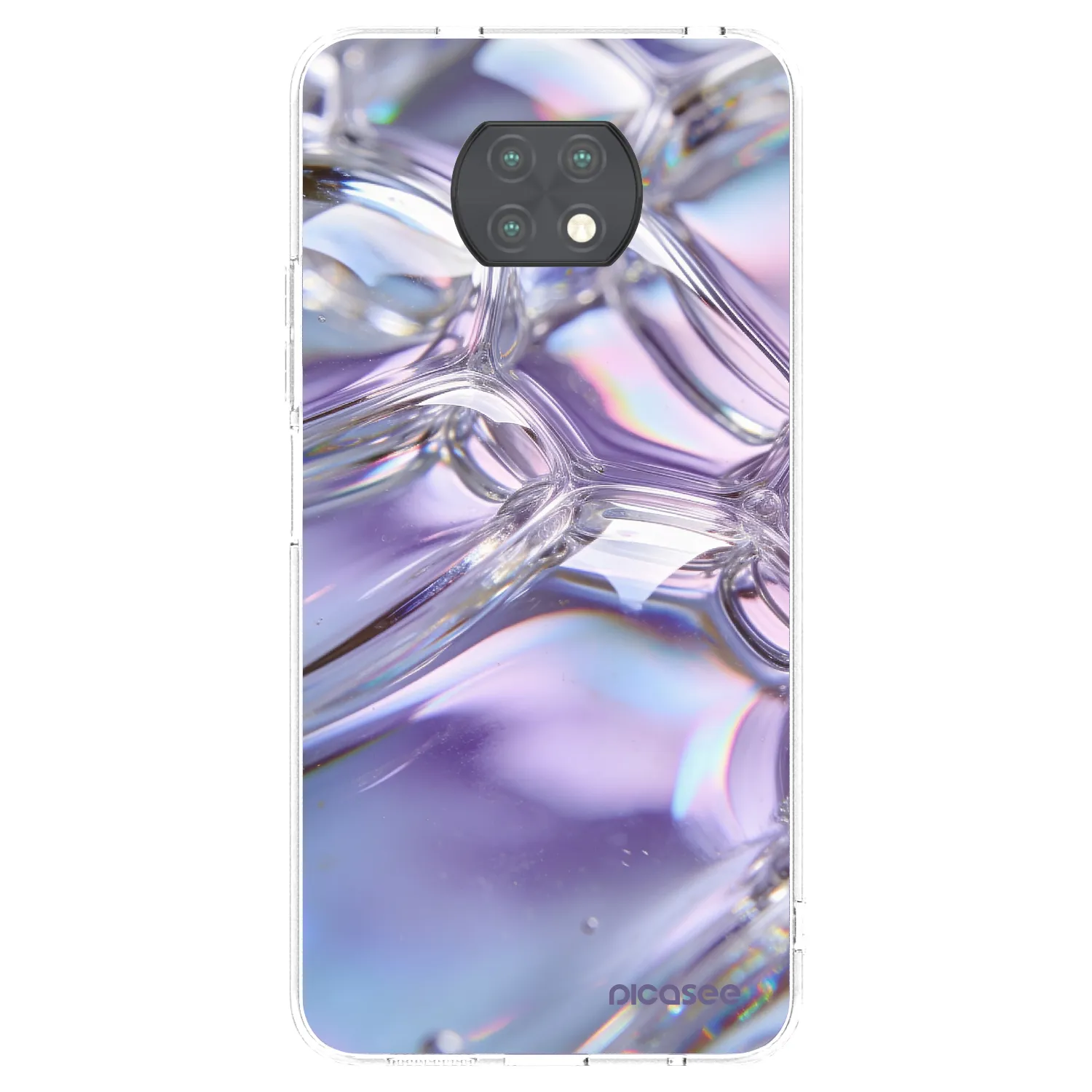 Picasee διαφανής θήκη σιλικόνης Xiaomi Redmi Note 9T - Iridescent bubbles