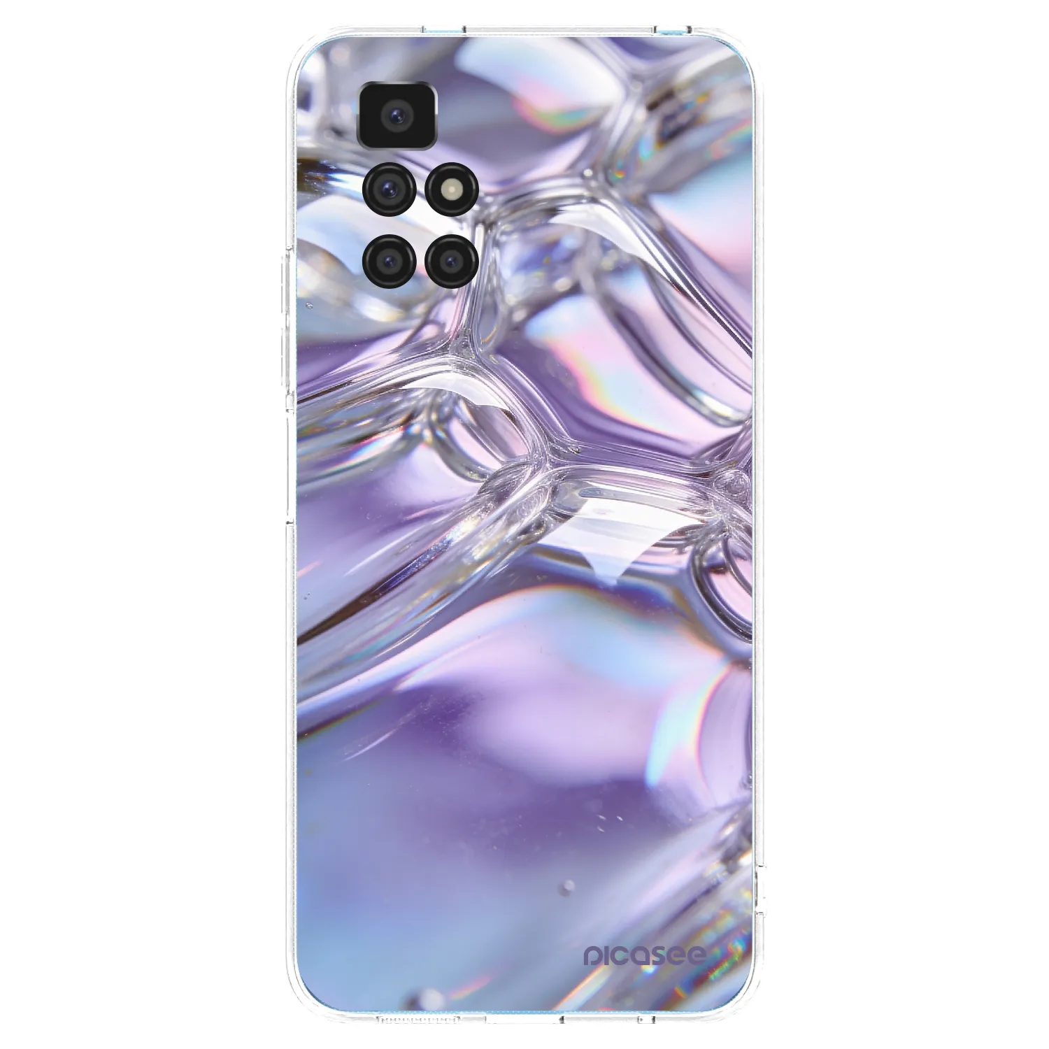 Picasee διαφανής θήκη σιλικόνης Xiaomi Redmi 10 - Iridescent bubbles
