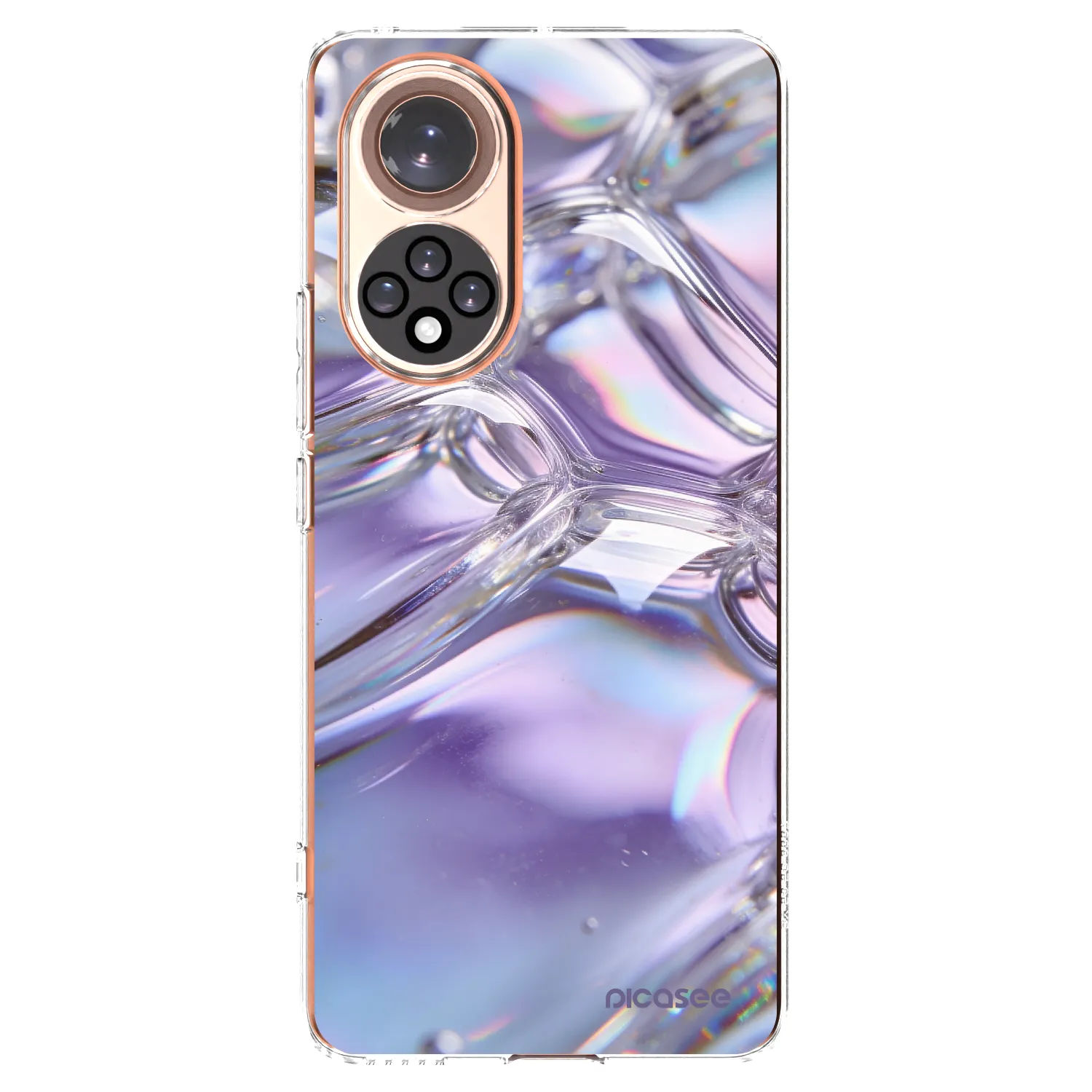 Picasee διαφανής θήκη σιλικόνης Honor 50 5G - Iridescent bubbles
