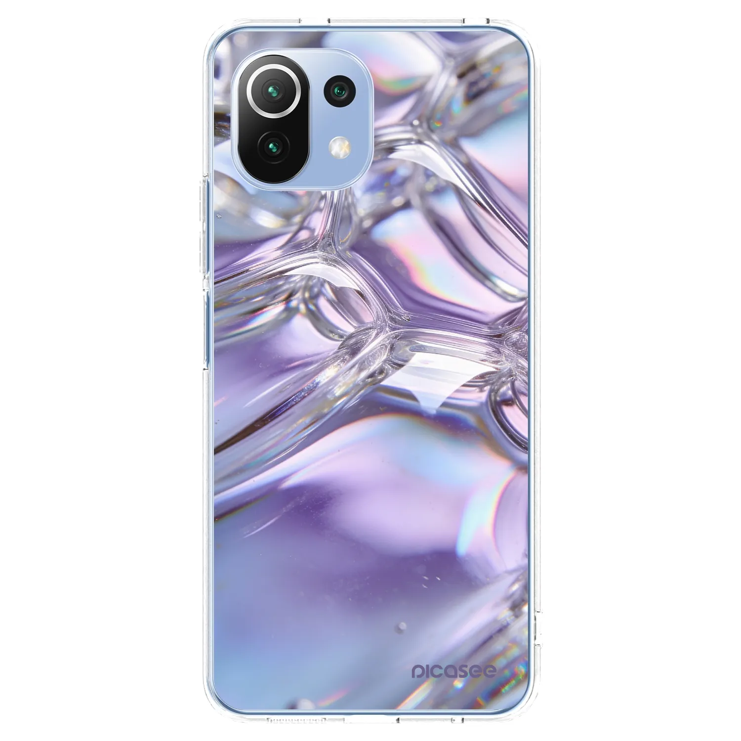 Picasee διαφανής θήκη σιλικόνης Xiaomi 11 Lite 5G NE - Iridescent bubbles