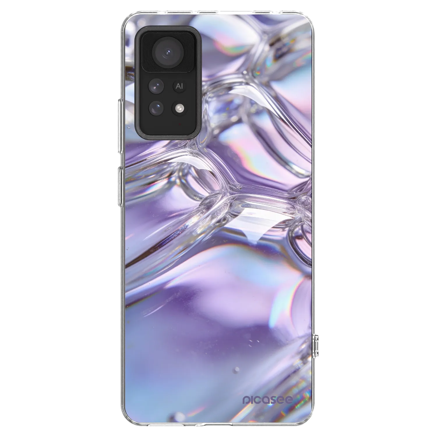 Picasee διαφανής θήκη σιλικόνης Xiaomi Redmi Note 11 Pro - Iridescent bubbles