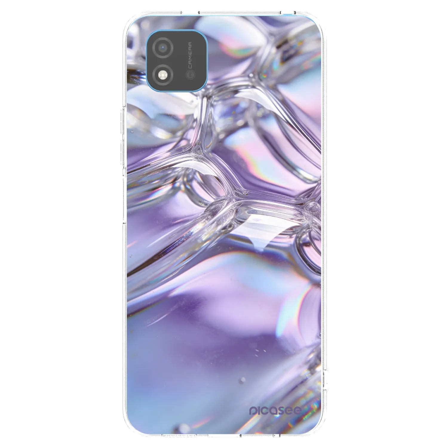 Picasee διαφανής θήκη σιλικόνης Realme C11 (2021) - Iridescent bubbles