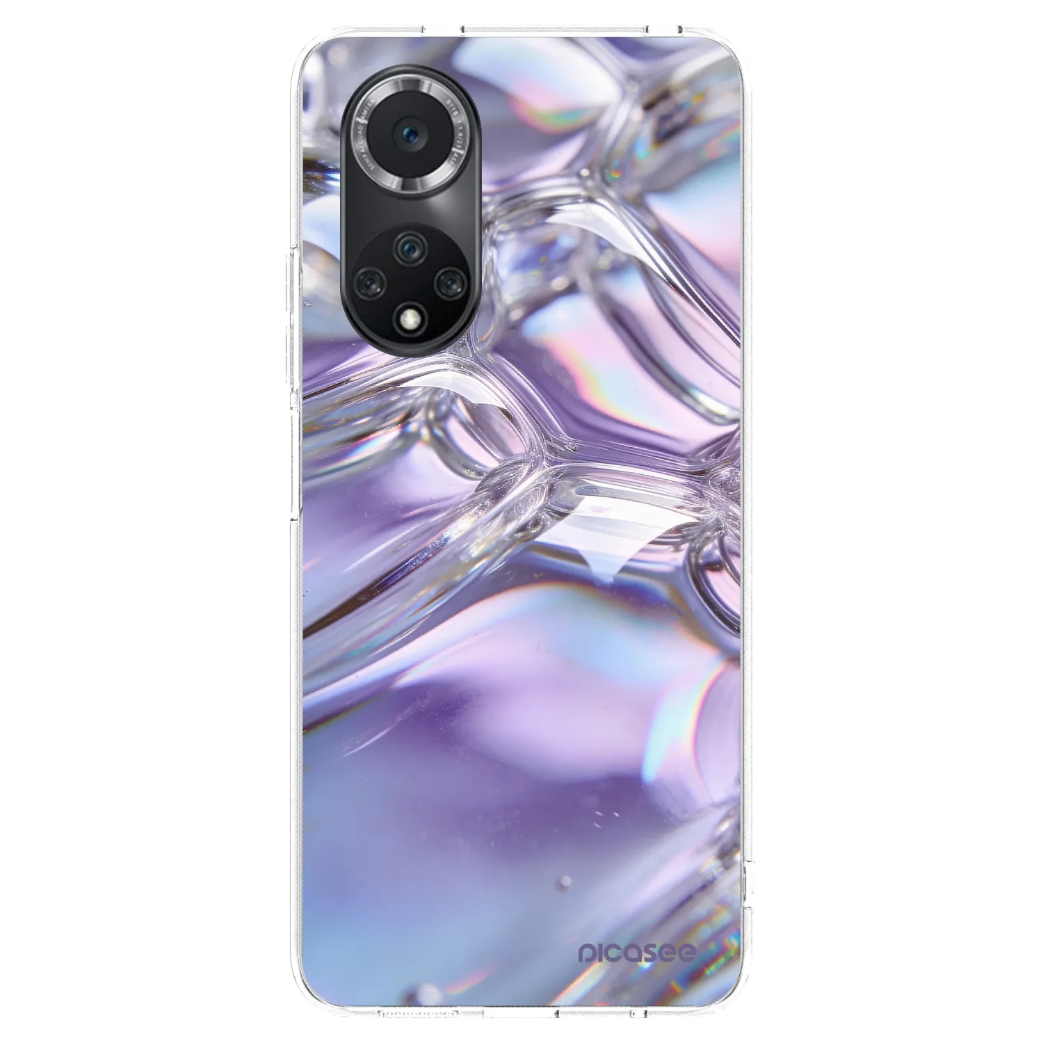 Picasee διαφανής θήκη σιλικόνης Huawei Nova 9 SE - Iridescent bubbles