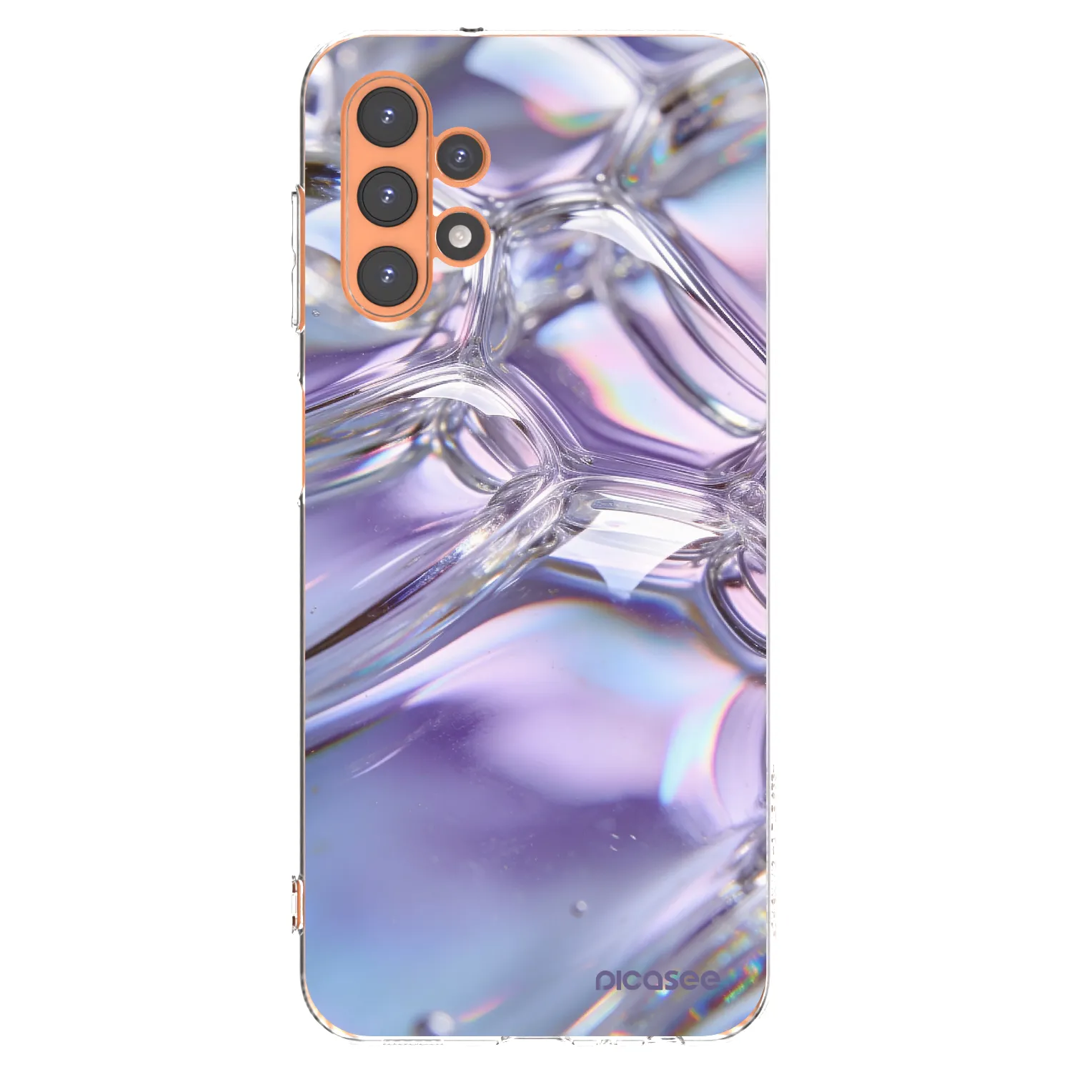 Picasee διαφανής θήκη σιλικόνης Samsung Galaxy A13 4G A135 - Iridescent bubbles