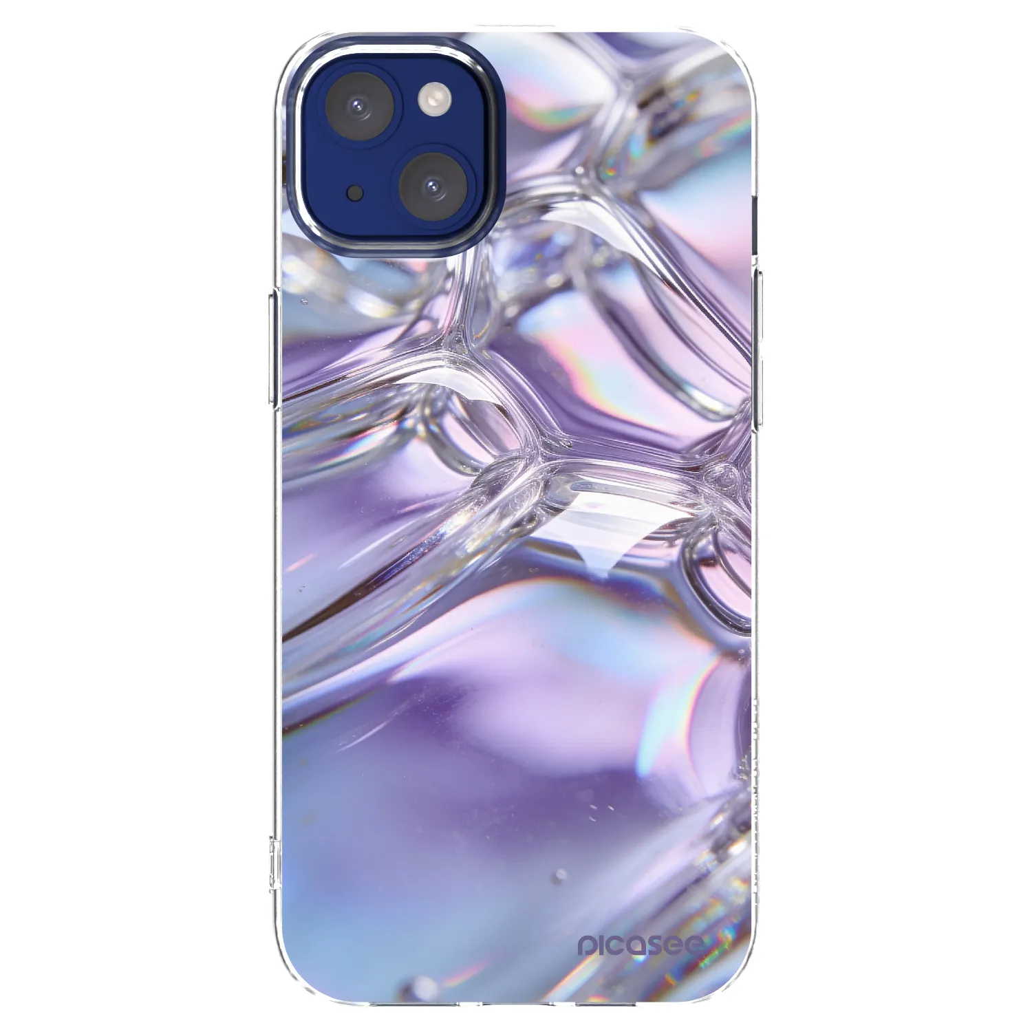 Picasee διαφανής θήκη σιλικόνης Apple iPhone 14 Plus - Iridescent bubbles