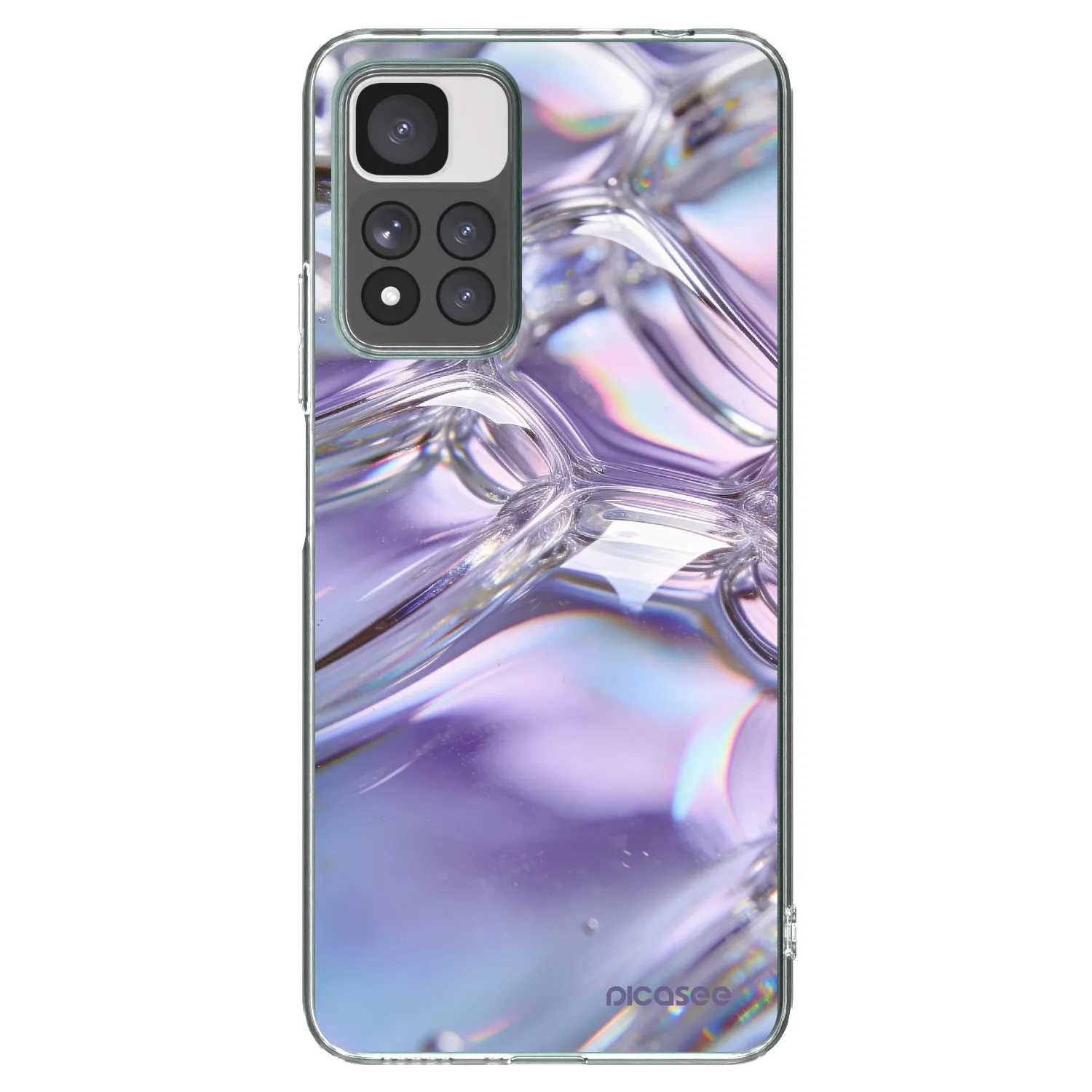 Picasee διαφανής θήκη σιλικόνης Xiaomi Redmi Note 11 Pro+ 5G - Iridescent bubbles