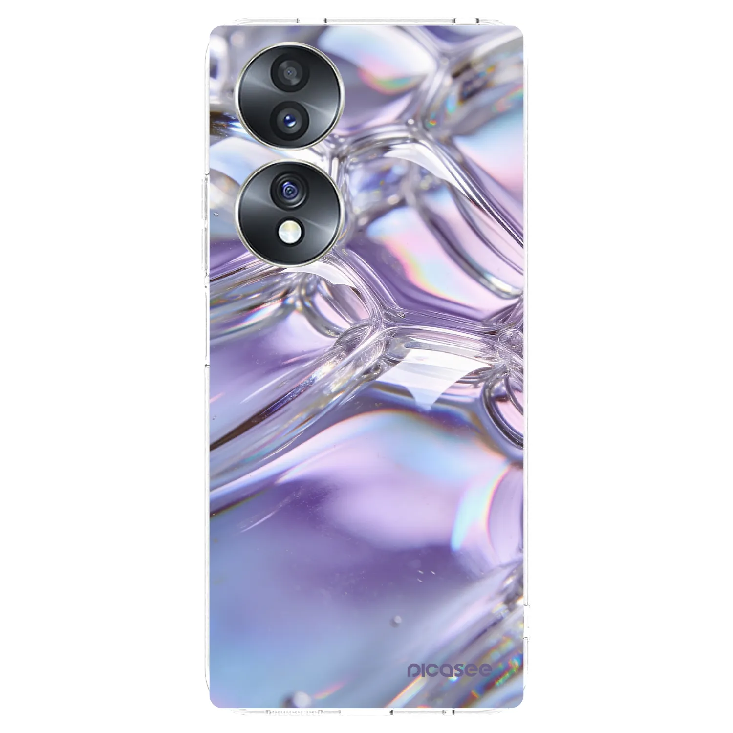 Picasee διαφανής θήκη σιλικόνης Honor 70 - Iridescent bubbles