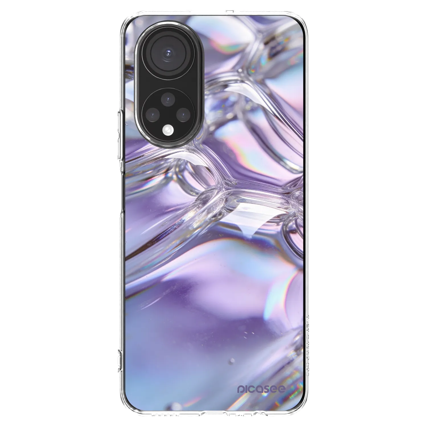 Picasee διαφανής θήκη σιλικόνης Honor X7 - Iridescent bubbles