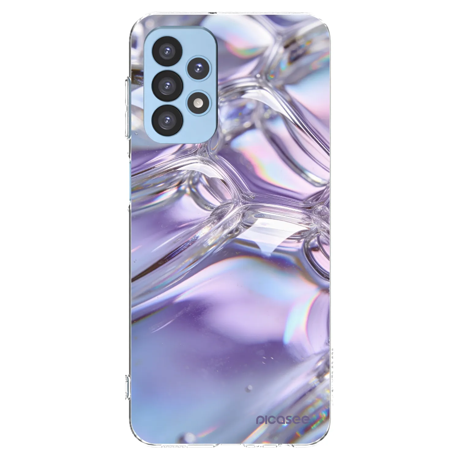 Picasee διαφανής θήκη σιλικόνης Samsung Galaxy A23 A235F 4G - Iridescent bubbles