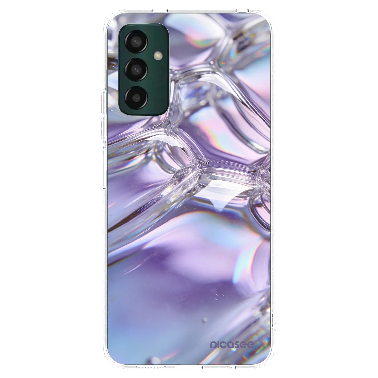 Picasee διαφανής θήκη σιλικόνης Samsung Galaxy M23 5G - Iridescent bubbles
