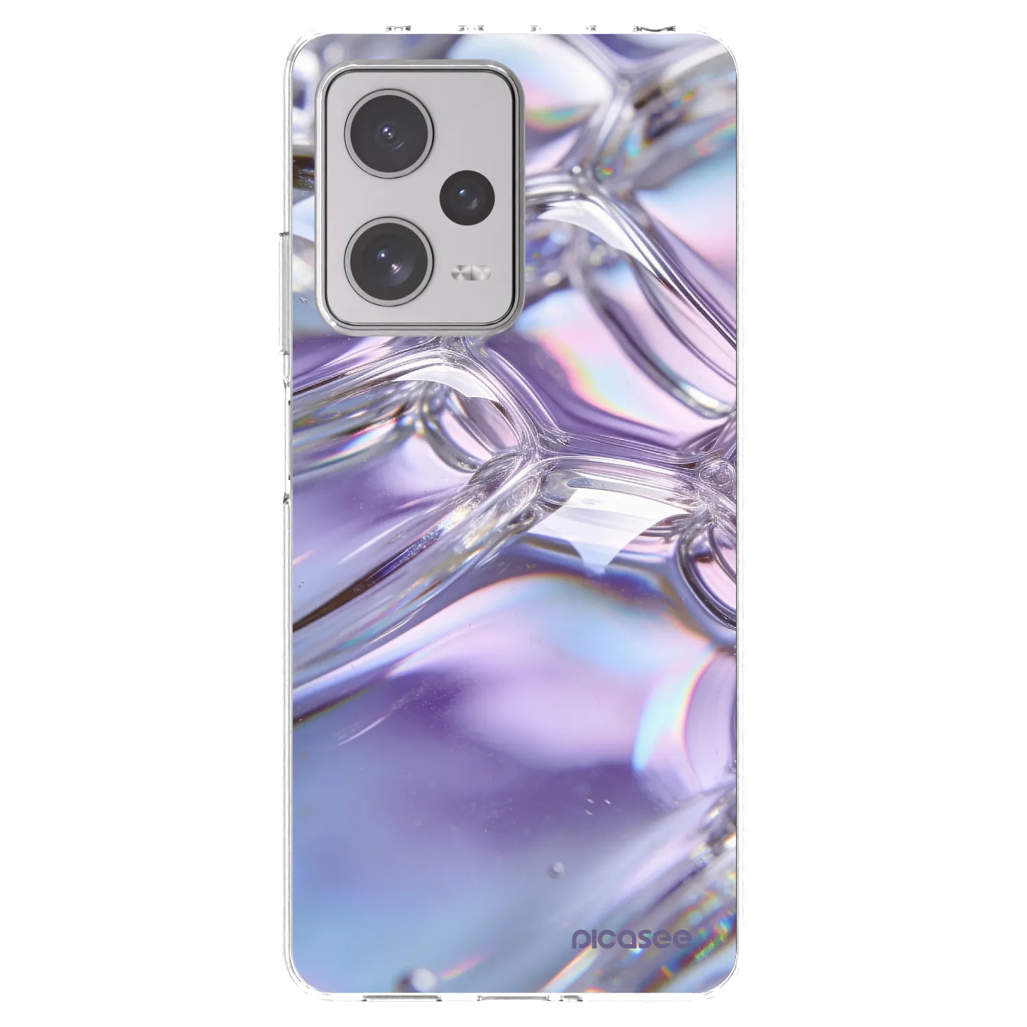 Picasee διαφανής θήκη σιλικόνης Xiaomi Redmi Note 12 Pro+ 5G - Iridescent bubbles