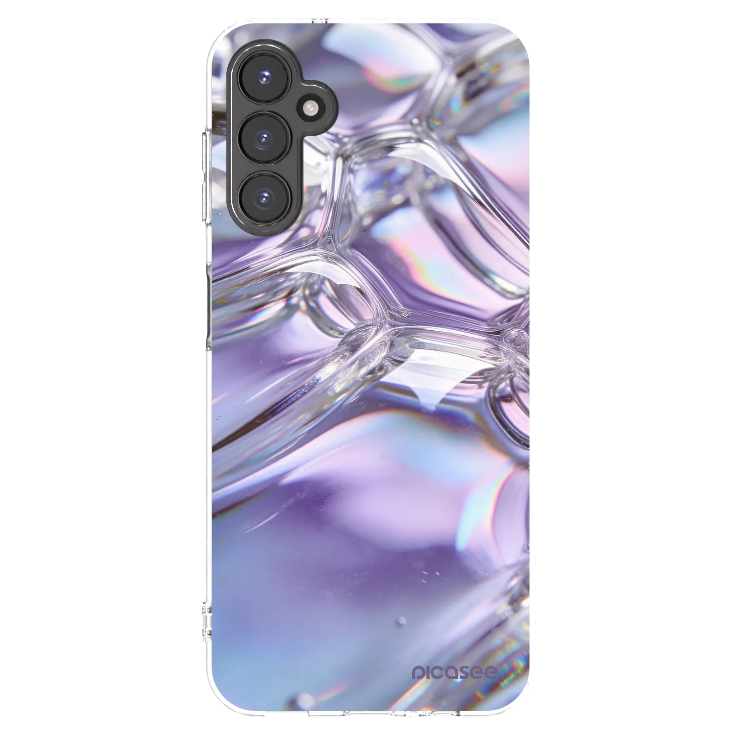 Picasee διαφανής θήκη σιλικόνης Samsung Galaxy A14 5G A146P - Iridescent bubbles