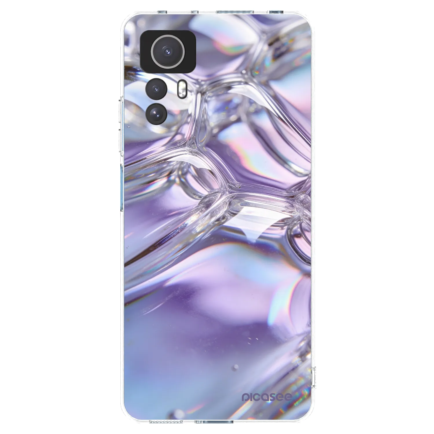 Picasee διαφανής θήκη σιλικόνης Xiaomi Redmi Note 12S - Iridescent bubbles