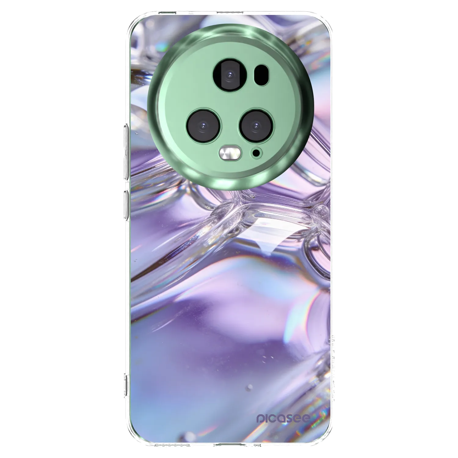 Picasee διαφανής θήκη σιλικόνης Honor Magic5 Pro - Iridescent bubbles