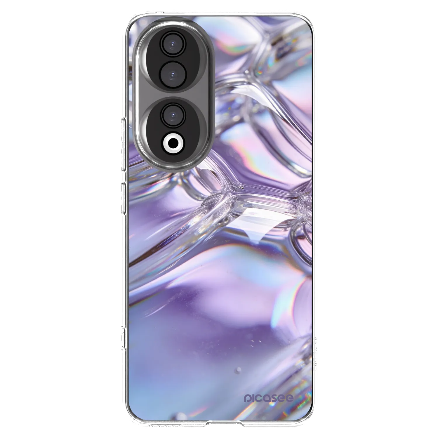 Picasee διαφανής θήκη σιλικόνης Honor 90 5G - Iridescent bubbles