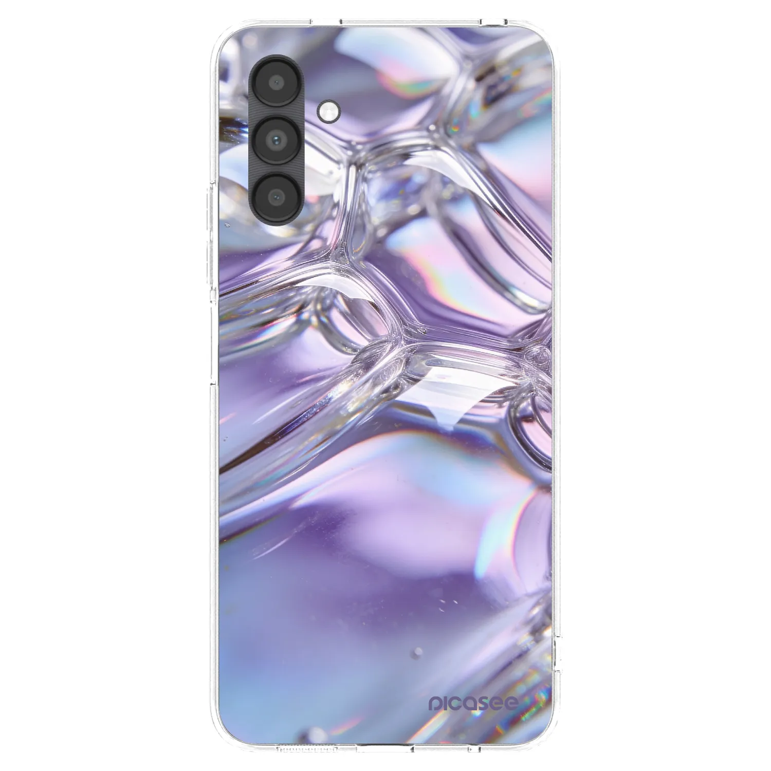 Picasee διαφανής θήκη σιλικόνης Samsung Galaxy A04s A047F - Iridescent bubbles