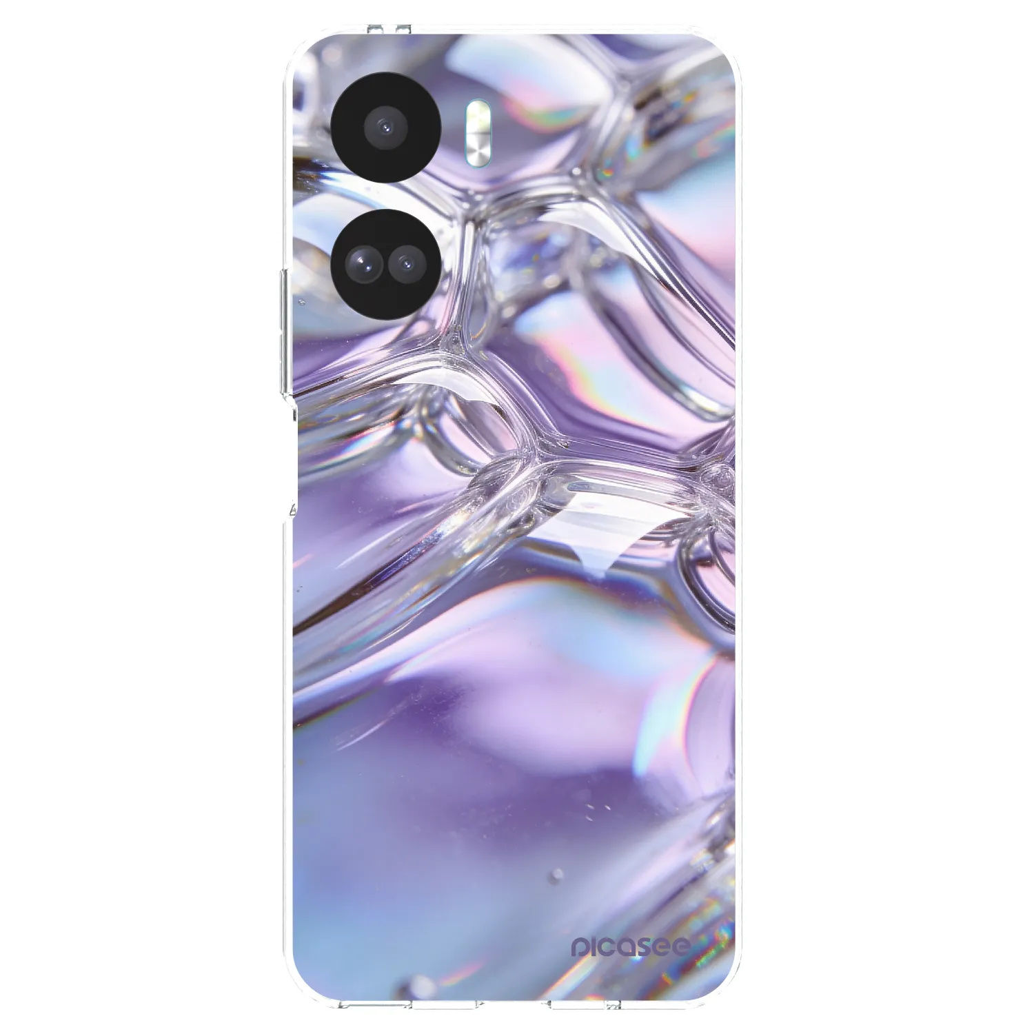 Picasee διαφανής θήκη σιλικόνης Honor 90 Lite 5G - Iridescent bubbles
