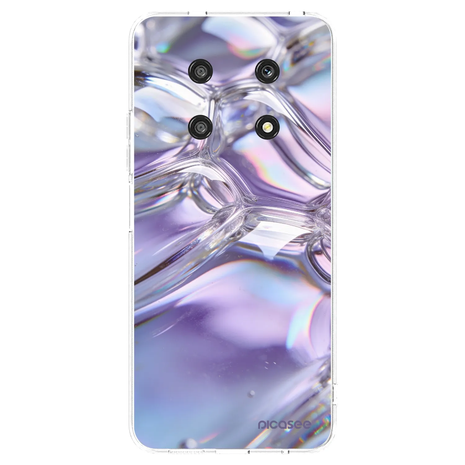 Picasee διαφανής θήκη σιλικόνης Honor Magic4 Lite 5G - Iridescent bubbles