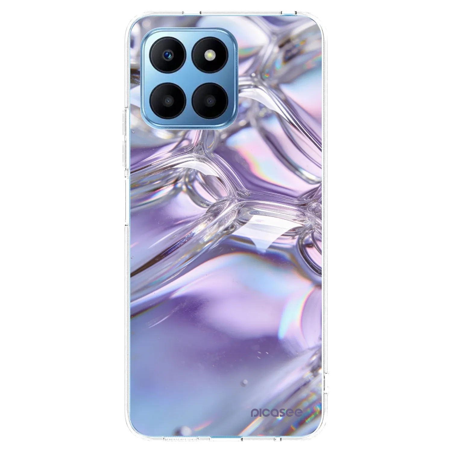 Picasee διαφανής θήκη σιλικόνης Honor 70 Lite - Iridescent bubbles