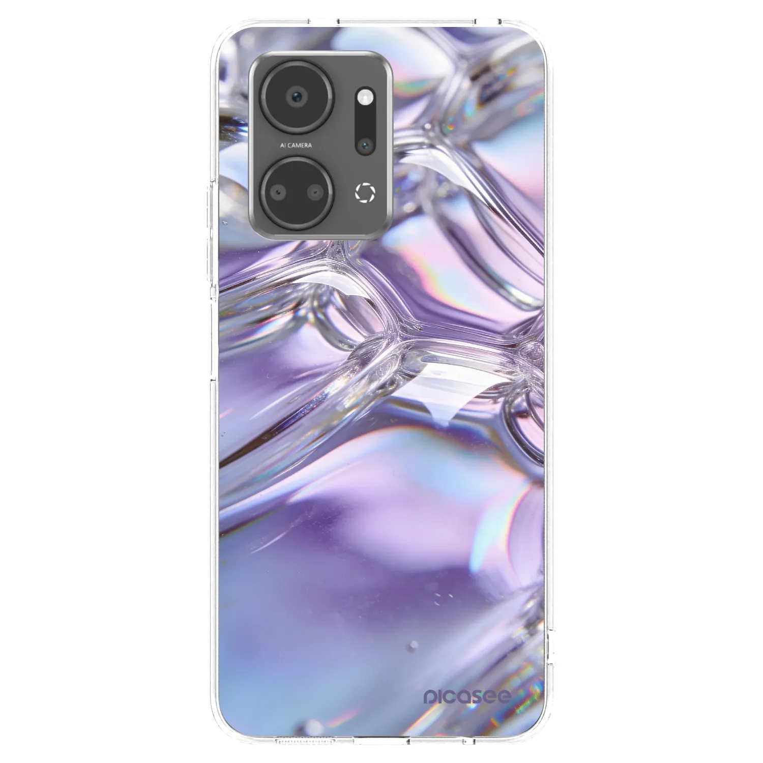 Picasee διαφανής θήκη σιλικόνης Honor X7a - Iridescent bubbles
