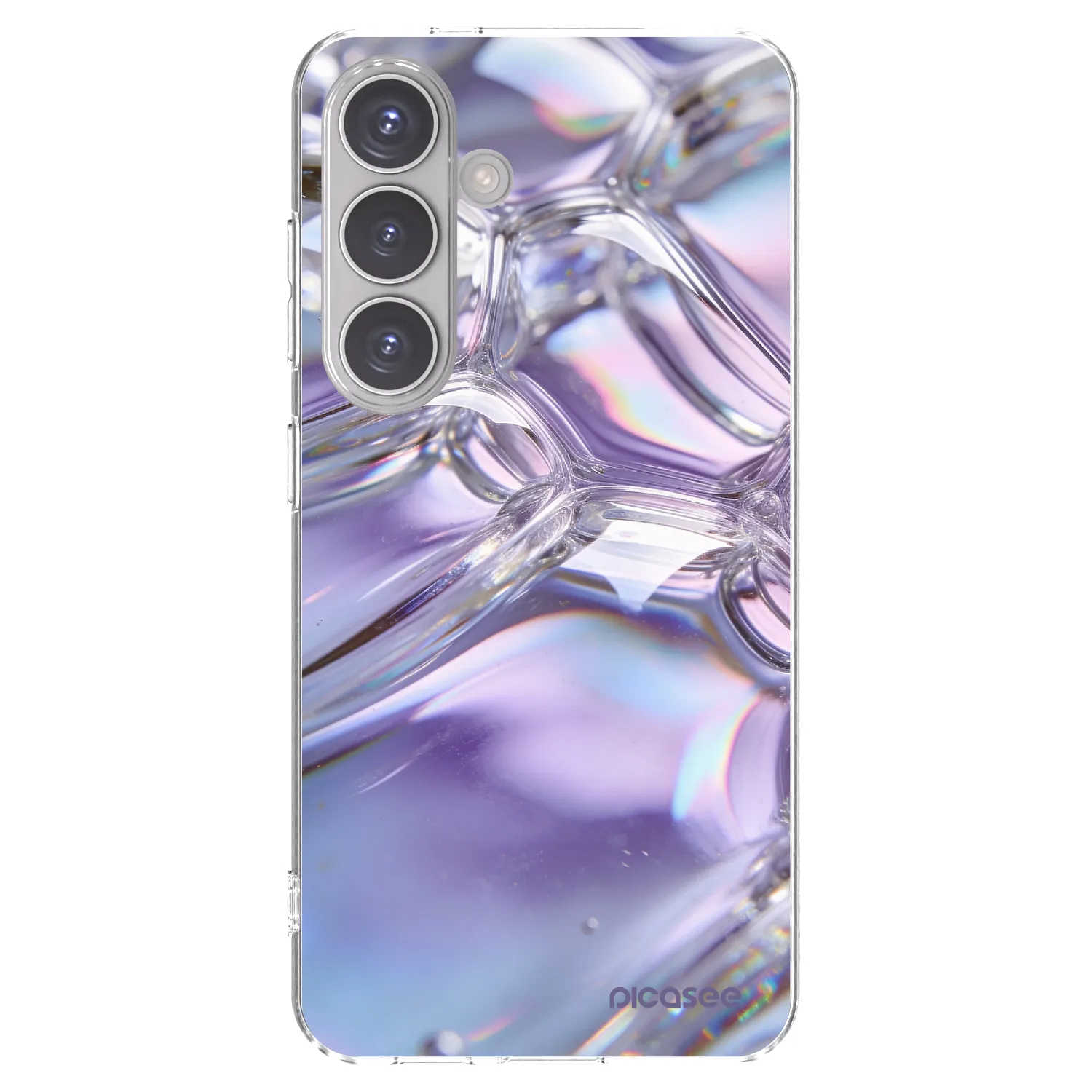 Picasee διαφανής θήκη σιλικόνης Samsung Galaxy S24 S921B 5G - Iridescent bubbles
