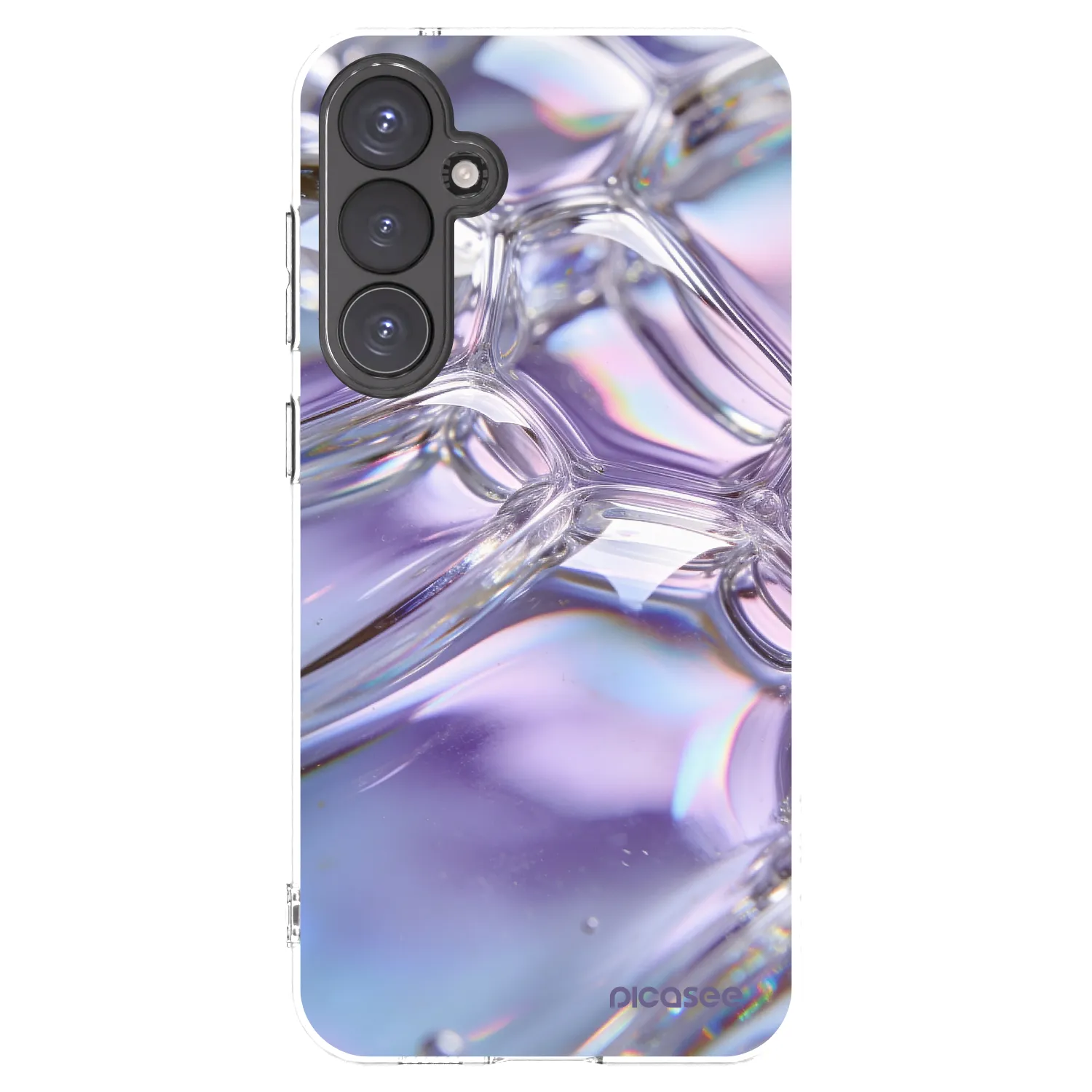 Picasee διαφανής θήκη σιλικόνης Samsung Galaxy S23 FE S711B - Iridescent bubbles