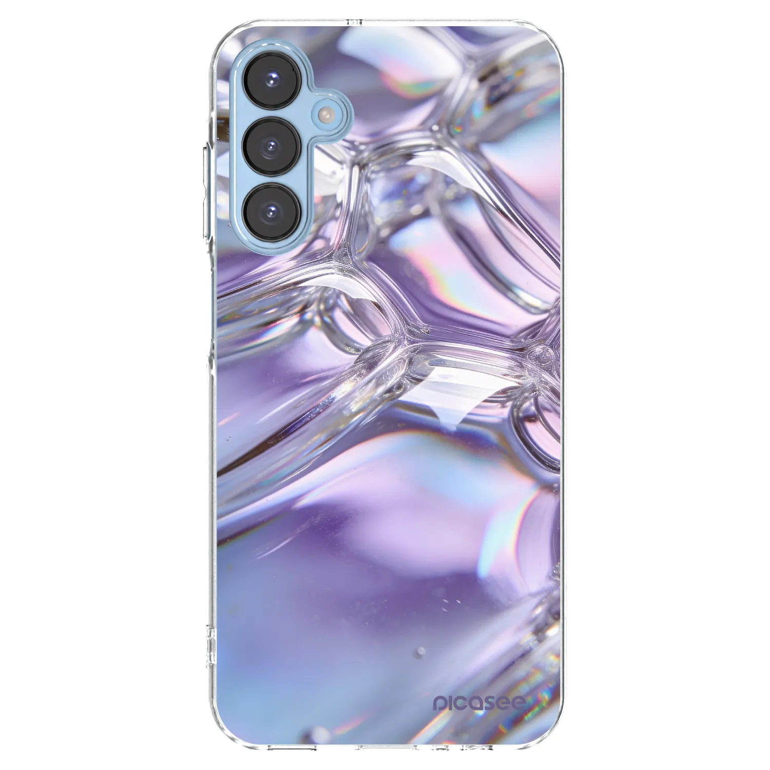 Picasee διαφανής θήκη σιλικόνης Samsung Galaxy A15 A156B 5G - Iridescent bubbles