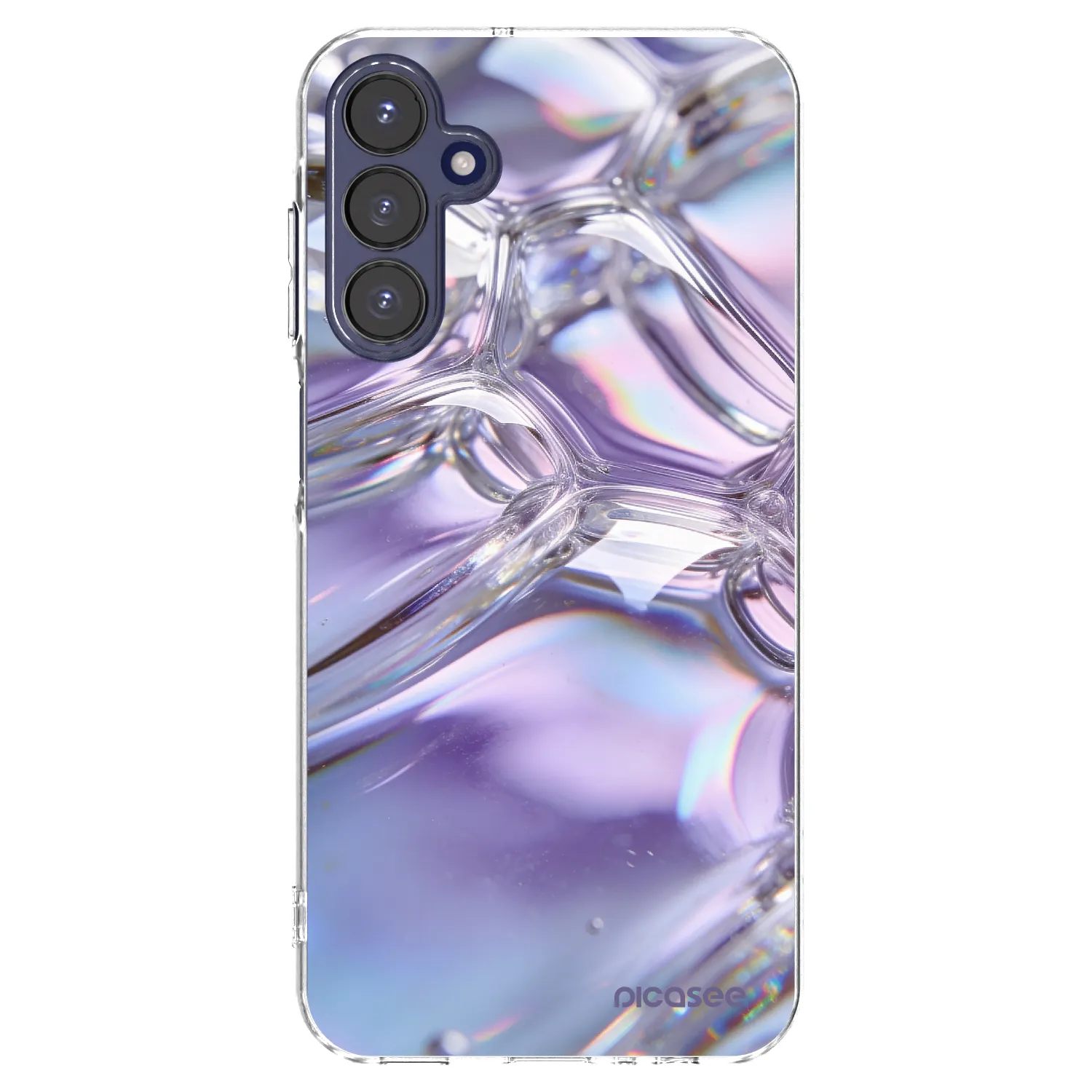 Picasee διαφανής θήκη σιλικόνης Samsung Galaxy A15 A155F 4G - Iridescent bubbles