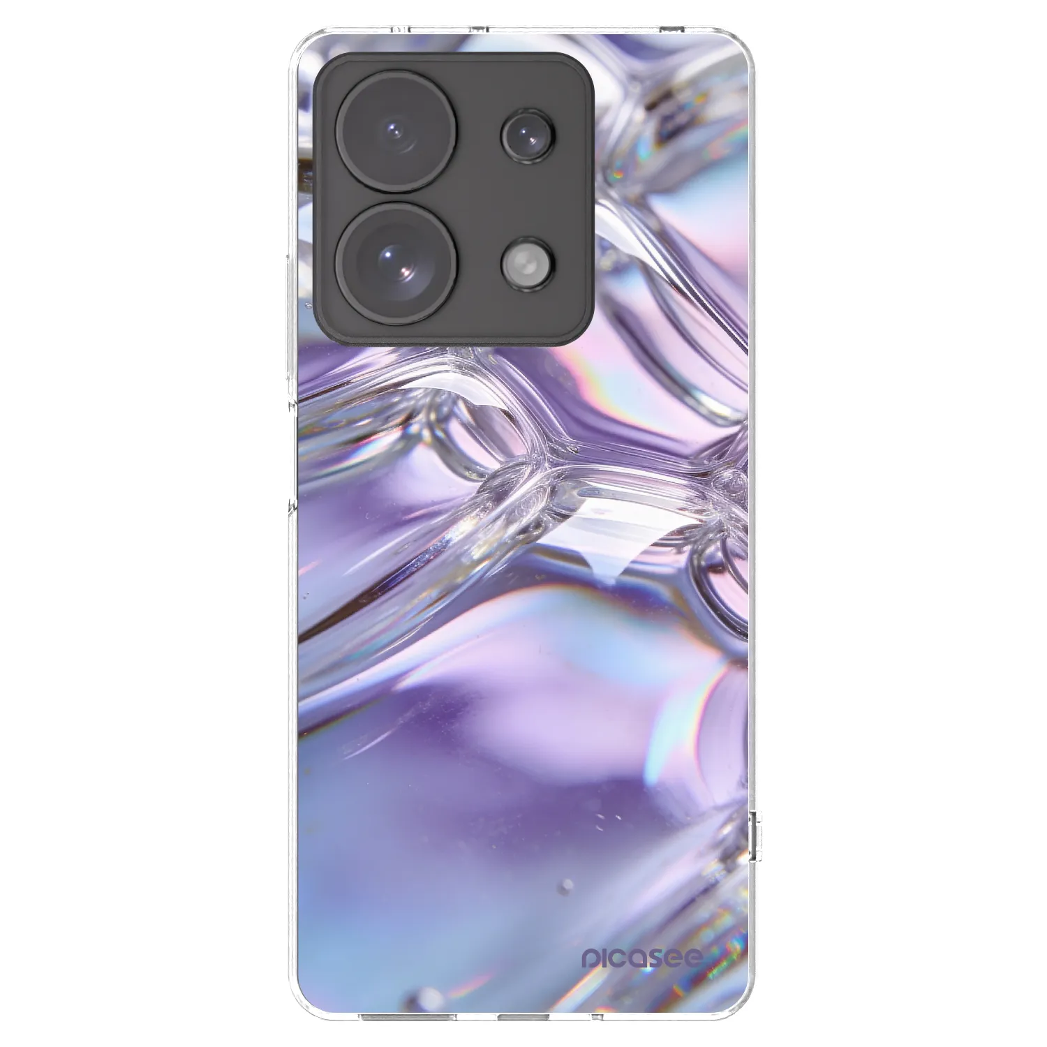 Picasee διαφανής θήκη σιλικόνης Xiaomi Redmi Note 13 Pro 4G - Iridescent bubbles