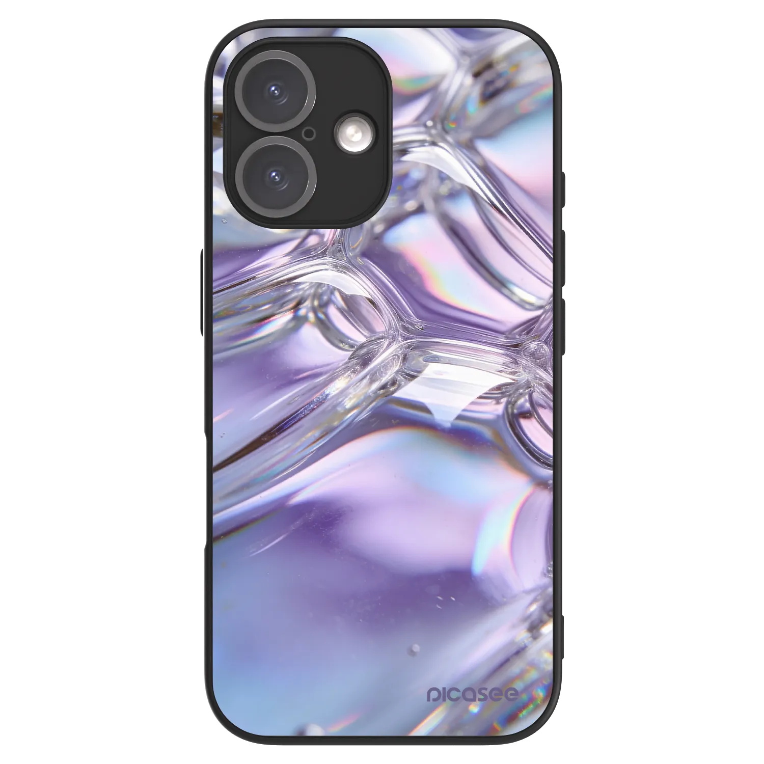 Picasee ULTIMATE CASE MagSafe pro Apple iPhone 16 - Iridescent bubbles