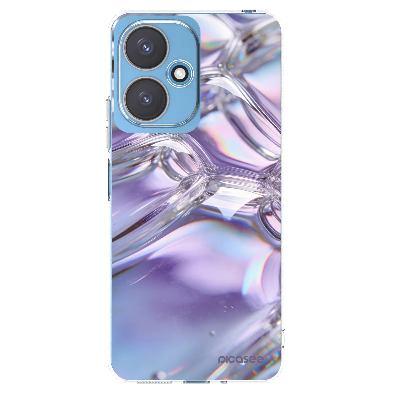 Picasee διαφανής θήκη σιλικόνης Xiaomi Redmi 13C 5G - Iridescent bubbles