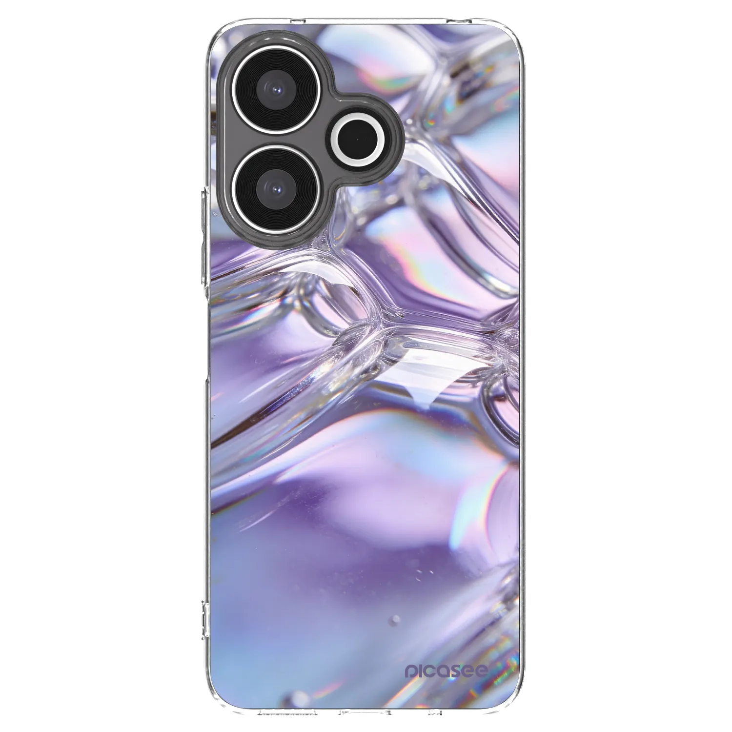 Picasee διαφανής θήκη σιλικόνης Xiaomi Redmi 13 4G - Iridescent bubbles