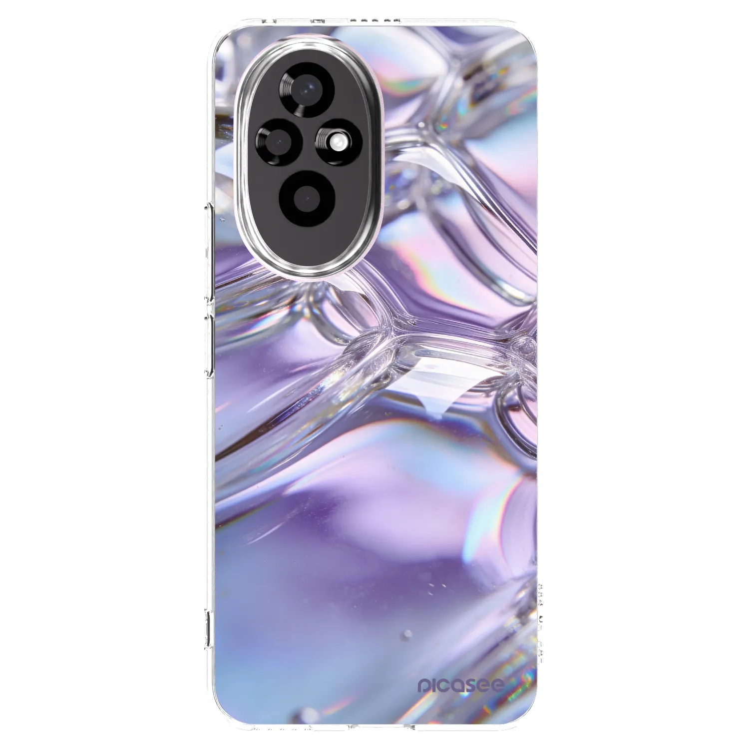 Picasee διαφανής θήκη σιλικόνης Honor 200 5G - Iridescent bubbles
