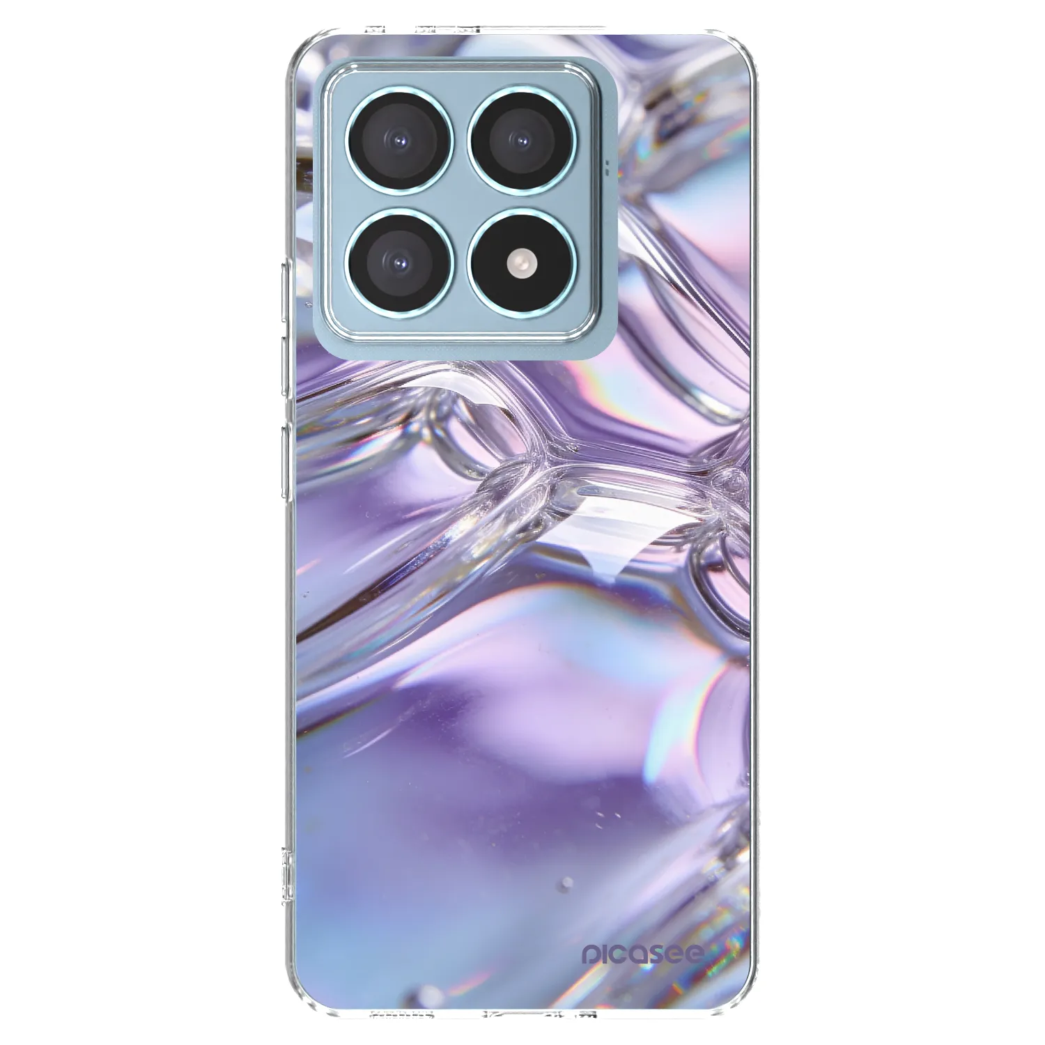 Picasee διαφανής θήκη σιλικόνης Xiaomi 14T Pro - Iridescent bubbles
