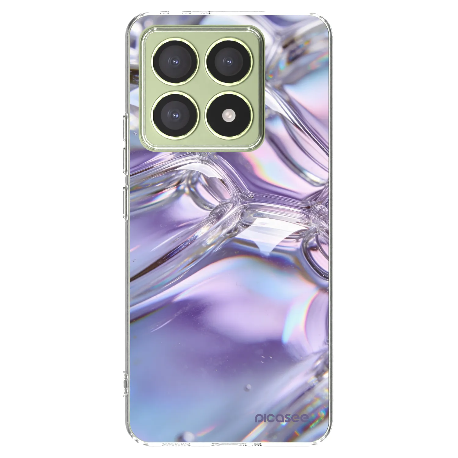 Picasee διαφανής θήκη σιλικόνης Xiaomi 14T - Iridescent bubbles