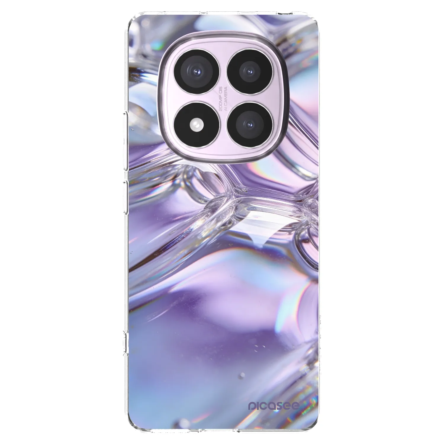 Picasee διαφανής θήκη σιλικόνης Xiaomi Redmi Note 14 Pro 5G - Iridescent bubbles
