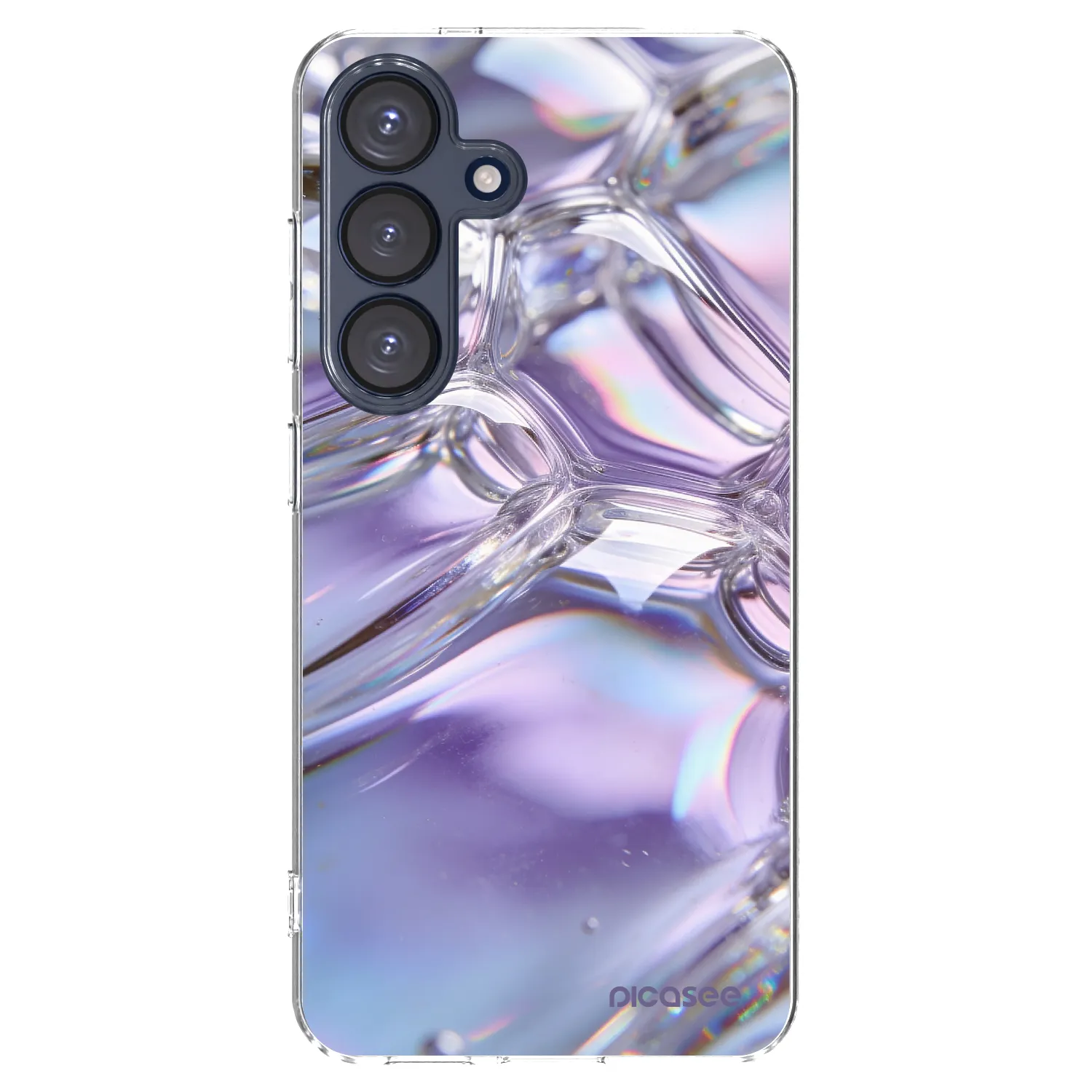 Picasee διαφανής θήκη σιλικόνης Samsung Galaxy S25 5G - Iridescent bubbles