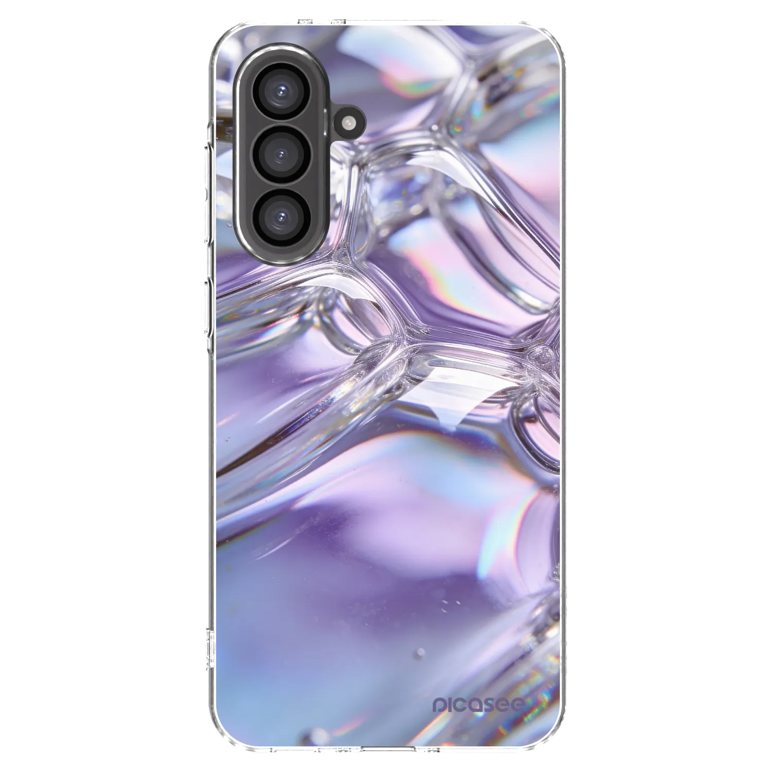 Picasee διαφανής θήκη σιλικόνης Samsung Galaxy A56 5G A566B - Iridescent bubbles