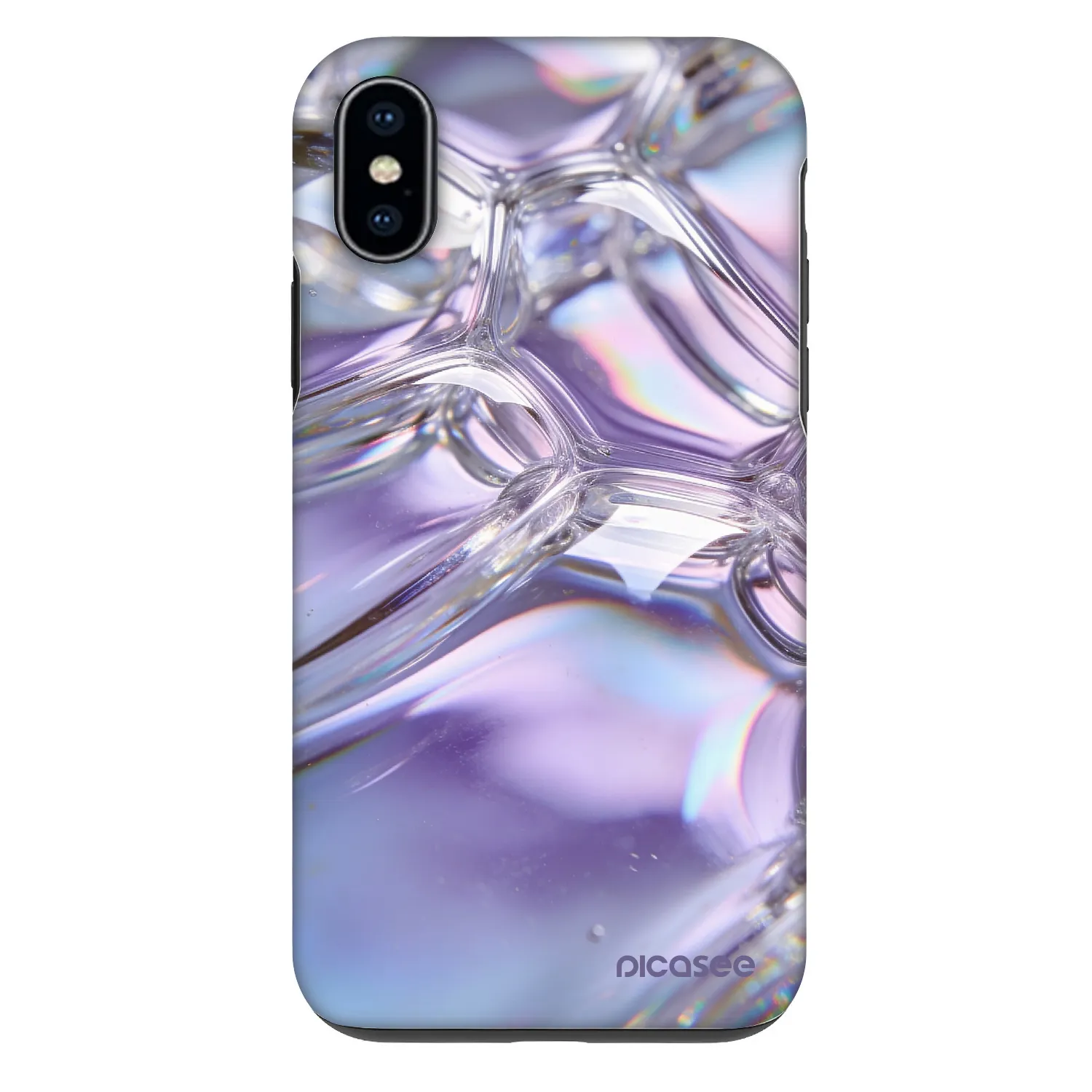 Picasee Fashion Case για Apple iPhone X/XS - Iridescent bubbles