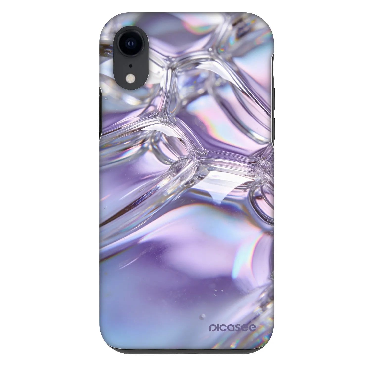 Picasee Fashion Case για Apple iPhone XR - Iridescent bubbles