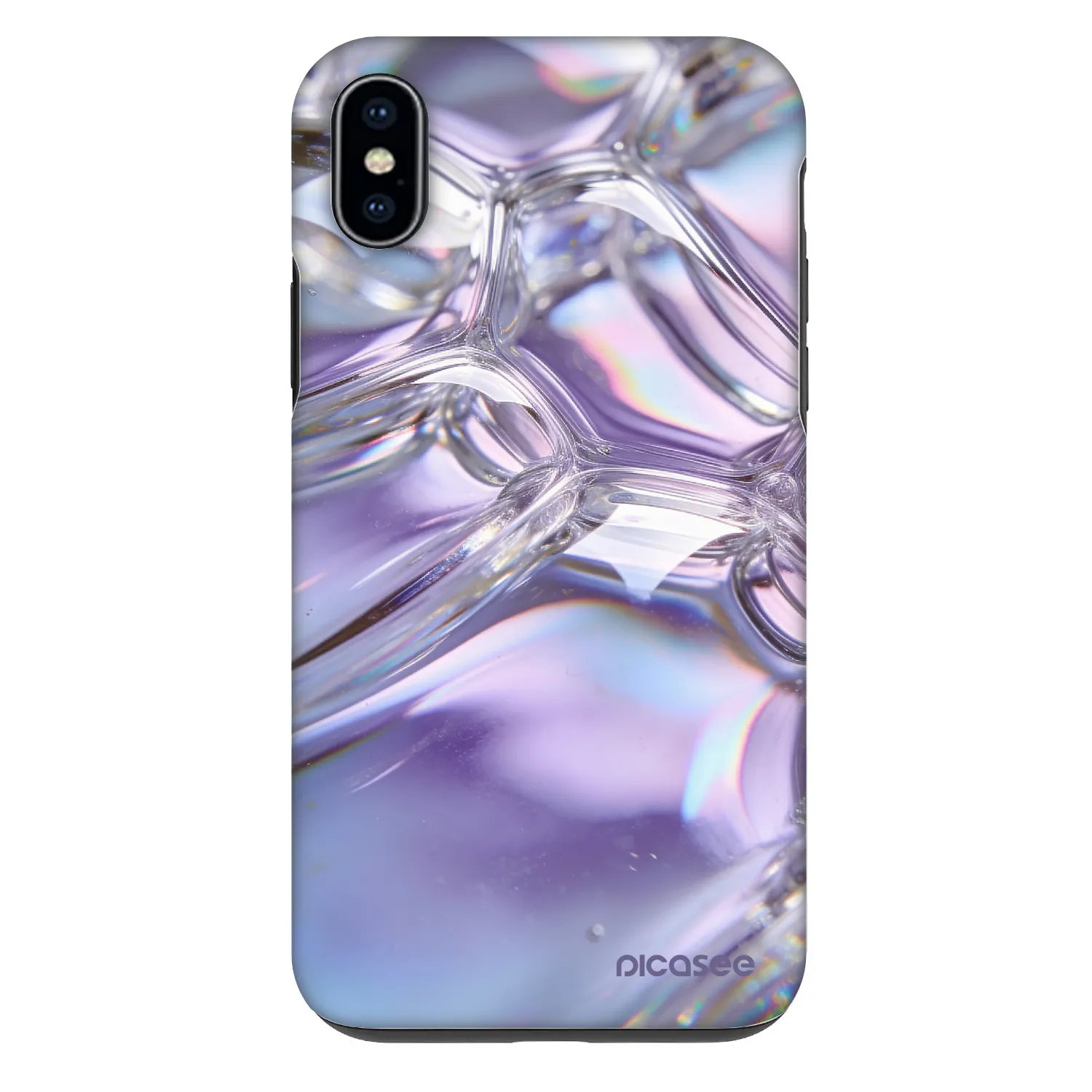 Picasee Fashion Case για Apple iPhone XS Max - Iridescent bubbles