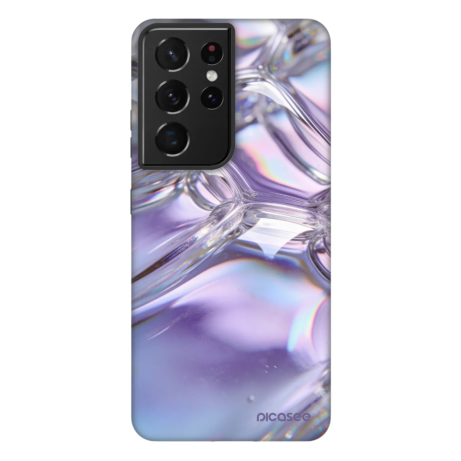Picasee Fashion Case για Samsung Galaxy S21 Ultra 5G G998B - Iridescent bubbles
