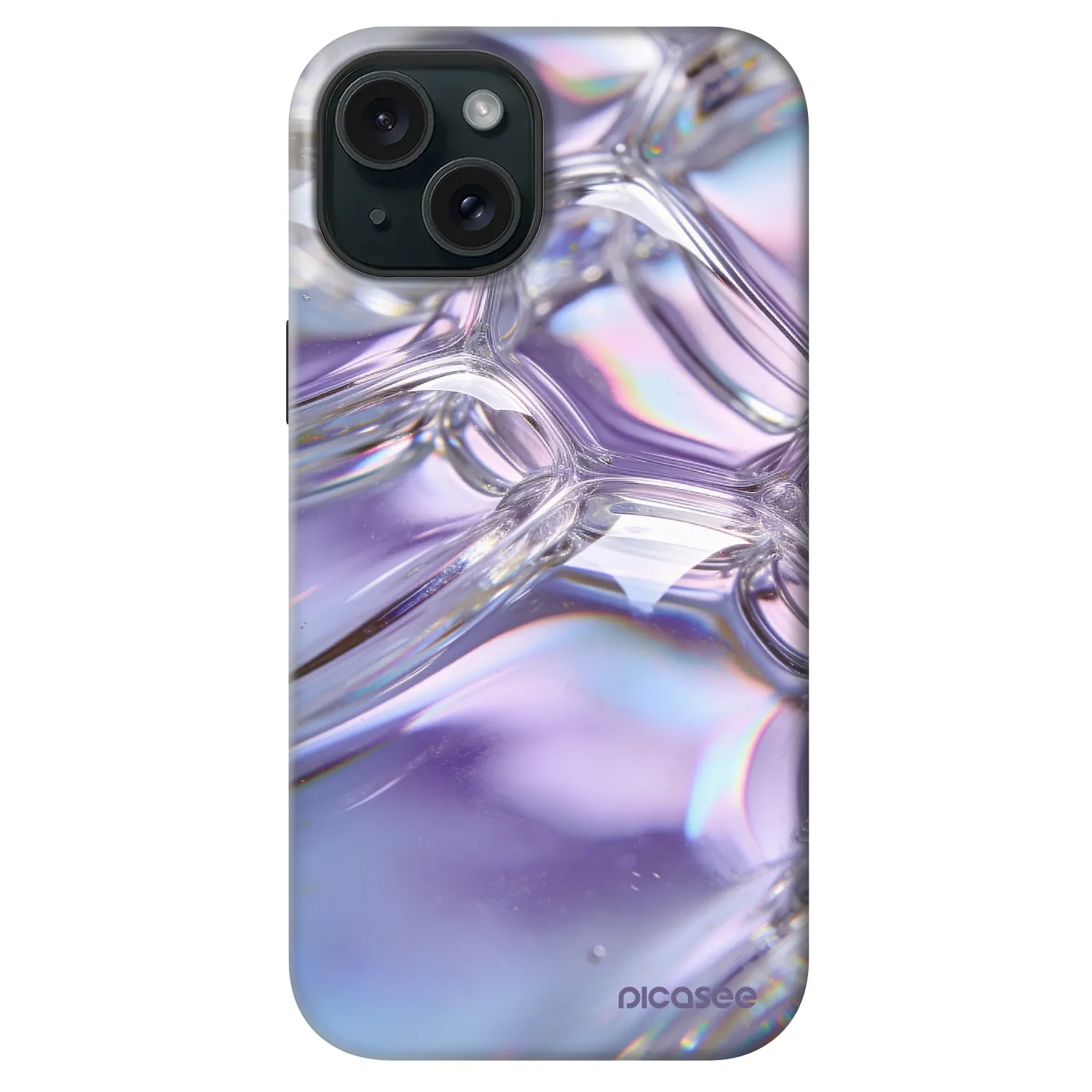 Picasee Fashion Case MagSafe για Apple iPhone 14 - Iridescent bubbles