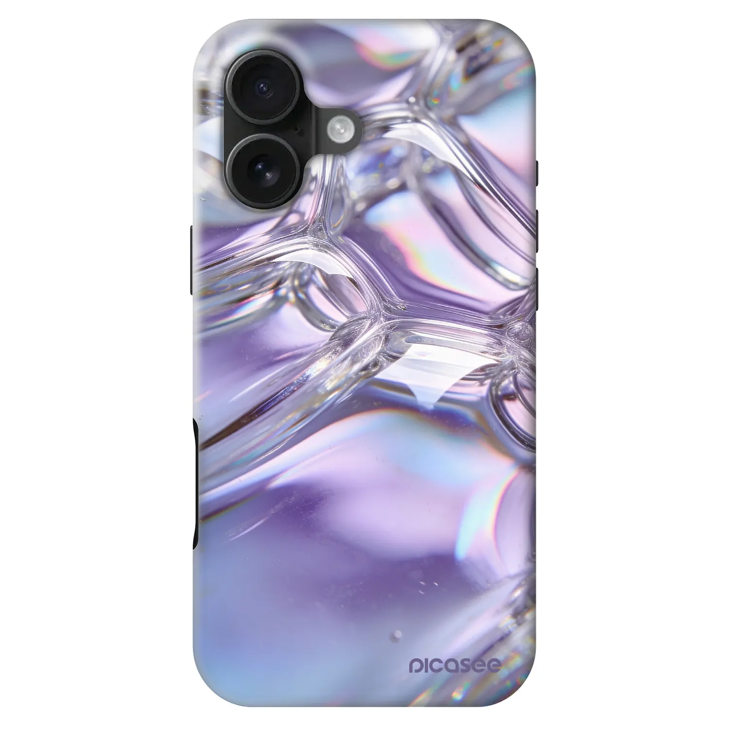 Picasee Fashion Case MagSafe για Apple iPhone 16 - Iridescent bubbles