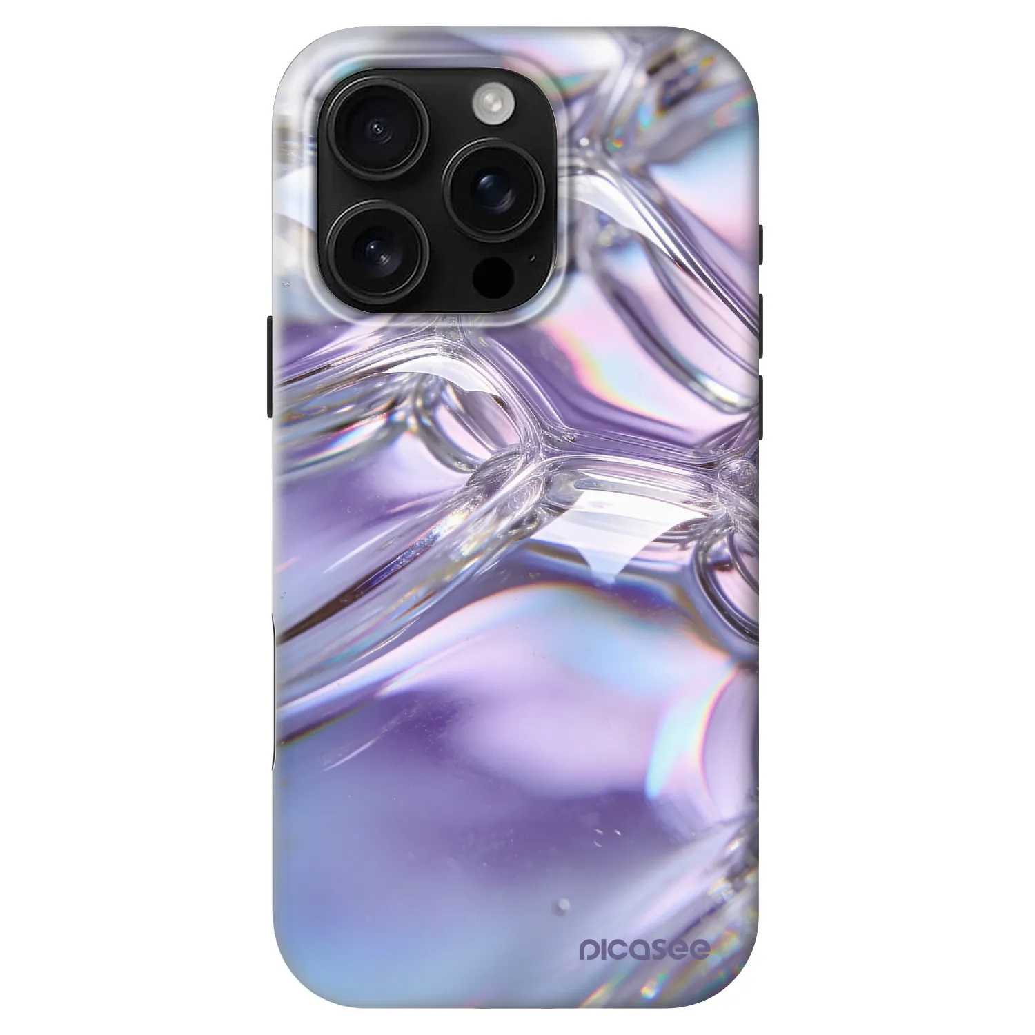 Picasee Fashion Case MagSafe για Apple iPhone 16 Pro - Iridescent bubbles