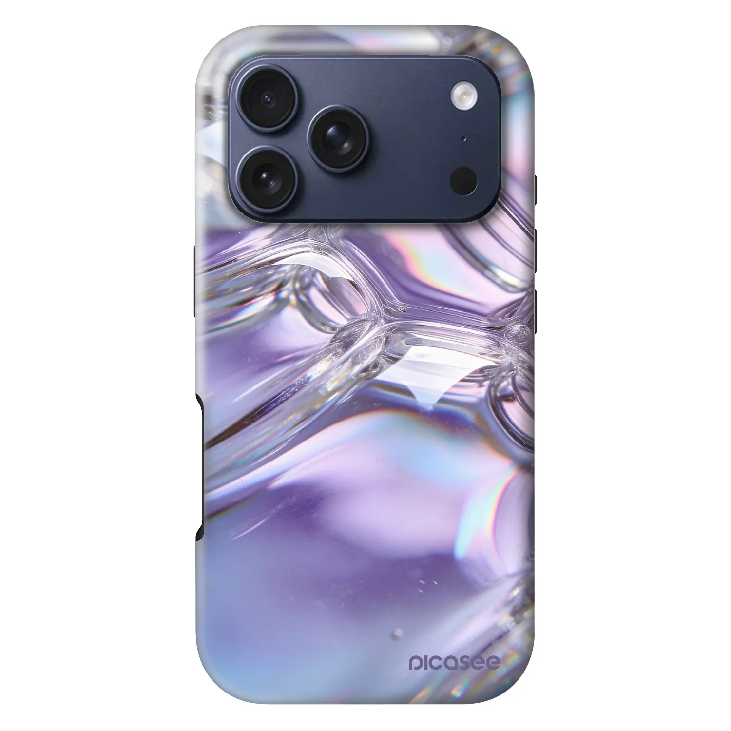 Picasee Fashion Case MagSafe για Apple iPhone 18 Pro - Iridescent bubbles