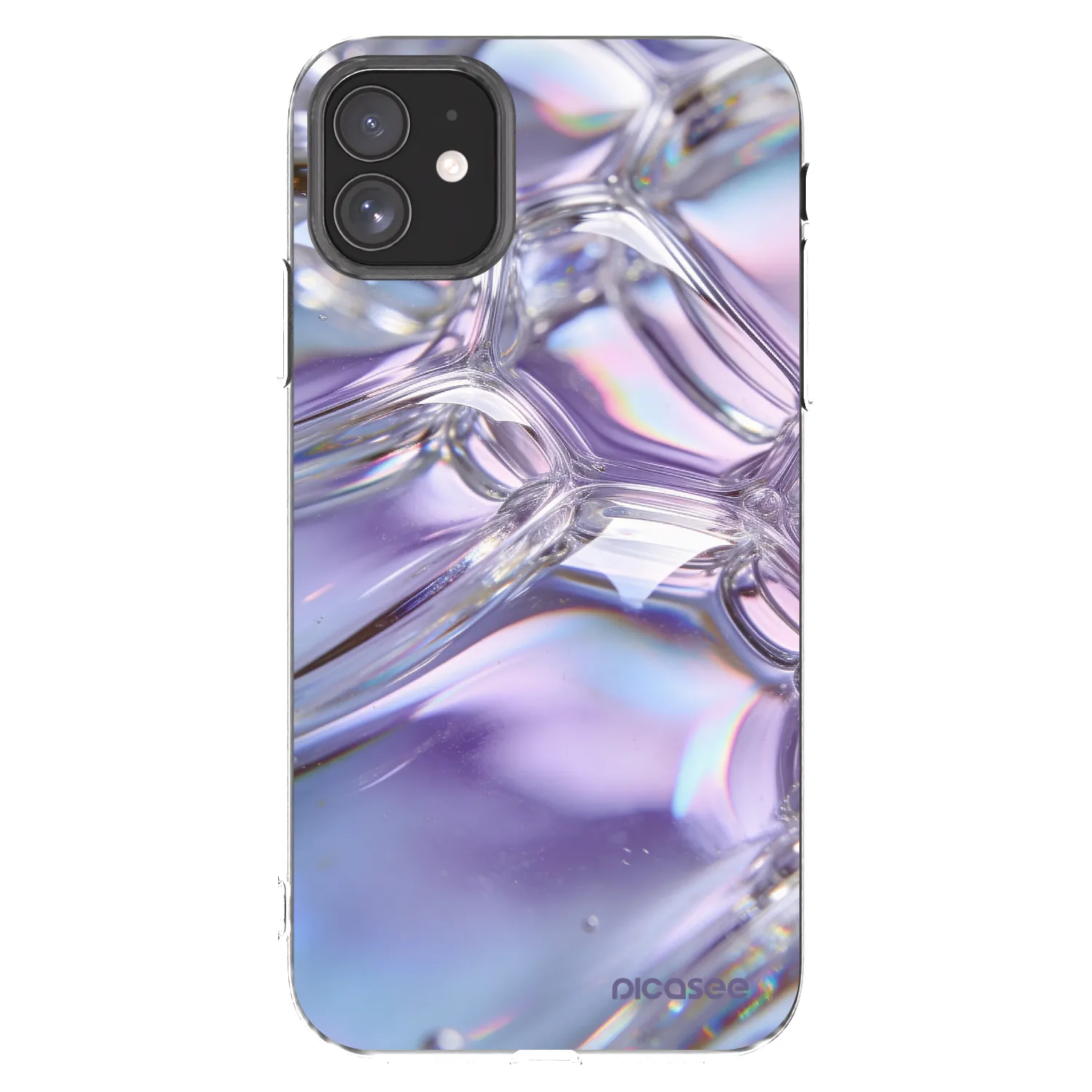 Picasee διαφανής θήκη σιλικόνης Apple iPhone 11 - Iridescent bubbles