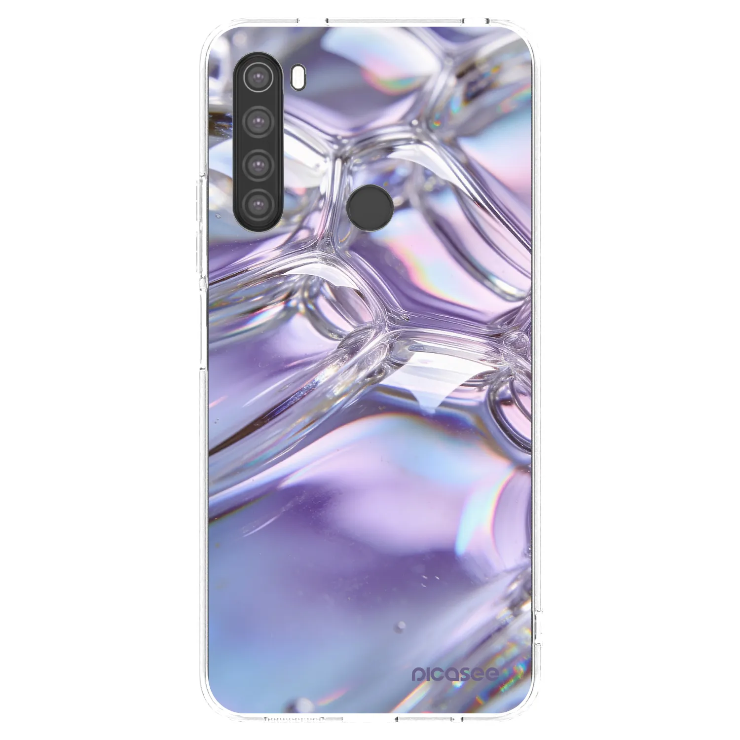 Picasee διαφανής θήκη σιλικόνης Xiaomi Redmi Note 8 - Iridescent bubbles